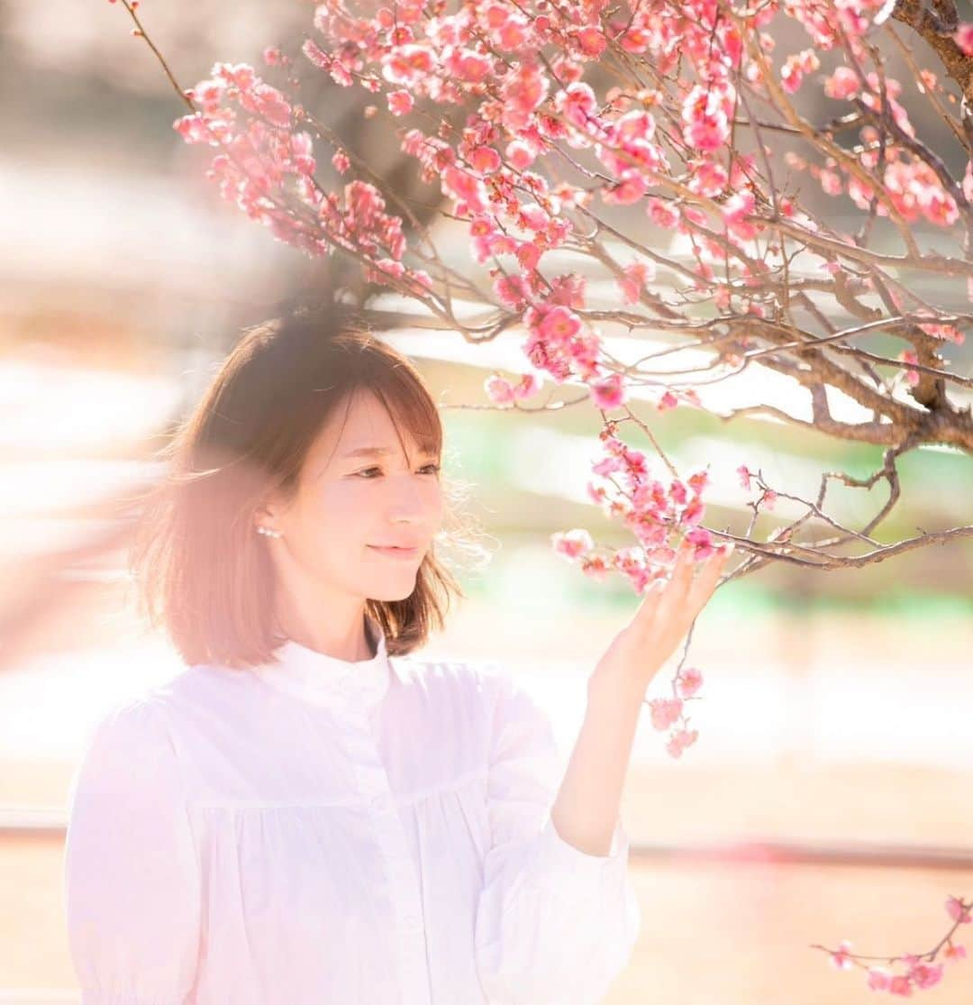 内山絵里加のインスタグラム：「・ ・ 立春が過ぎて 暦の上では、春ですね🌸 この写真を撮ったのも、もう一年前。 1年前の今ごろ、不安と希望を胸に独立準備をしていたのが昨日のことのようです。 そこからは、いろんなことがありすぎて あまり記憶がないくらい。 ばたばたばたと、めまぐるしく変わる環境の中で 充実した日々を走らせていただきました。 たくさんの方と出会い 今も、たくさんの方に支えていただいています。 たった１年、されど１年。 １年あれば、いろんなことを変えられるのだなあと 驚いています。 だからこそ、きょうという1日も大切に。 １年後のじぶんに、心躍らせて🩰 支えてくれる周りの人に感謝しながら マイペースにやっていこうと思います🦔 ・ 寒風の中で春を知らせる梅🌸 どんなに寒くても、必ず毎年花を咲かせます。 そんな人に、私もなりたいです。 春は、もうすぐそこですね。 素敵な週末をお過ごしください𓂃 𓈒𓏸◌ ・ #立春 #梅‬」