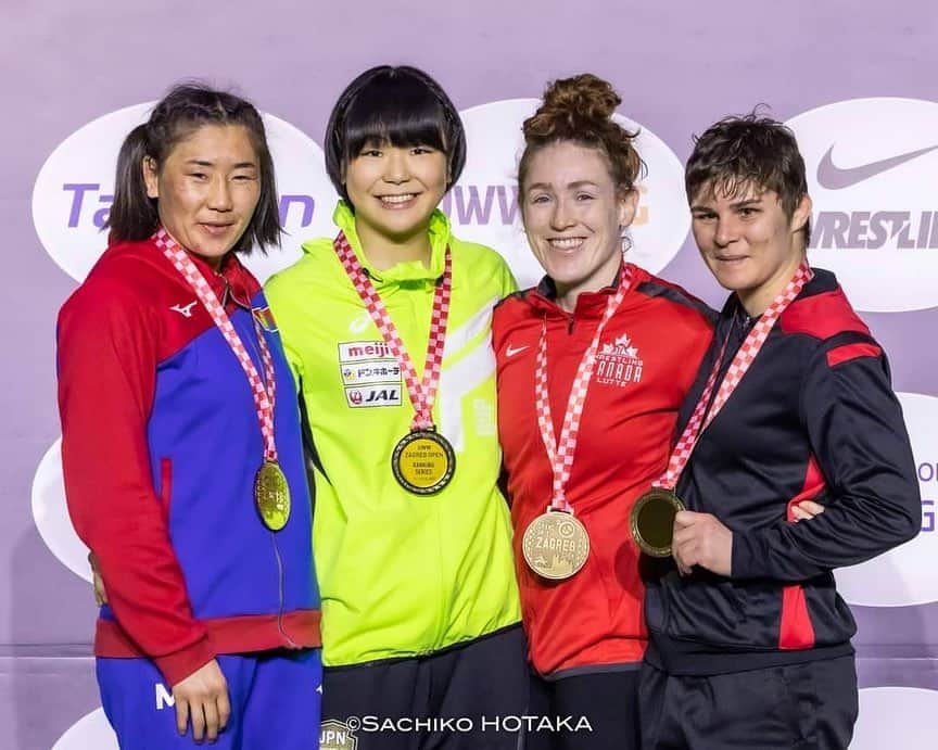 藤波朱理のインスタグラム：「Zagreb Open🇭🇷🥇 久しぶりの海外の試合楽しかったです😁レスリングが思いっきりできることのありがたさを絶対に忘れず日々強くなります。 lt's been a while to wrestle overseas and it was fun! l'll become stronger. thank you for your continued support!  いつも写真ありがとうございます📸 @sachikohotaka」