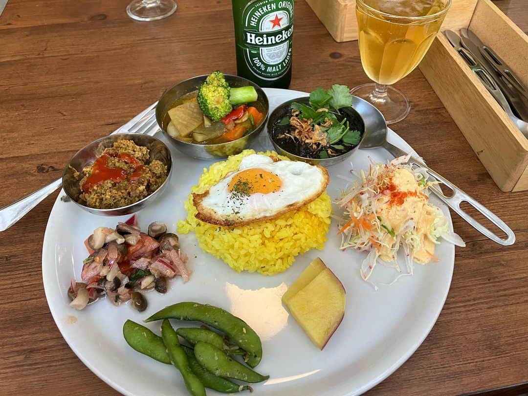 渡辺喜美のインスタグラム：「ブラック・野菜・キーマ&ドライカレー とにかく美味しい❣️」