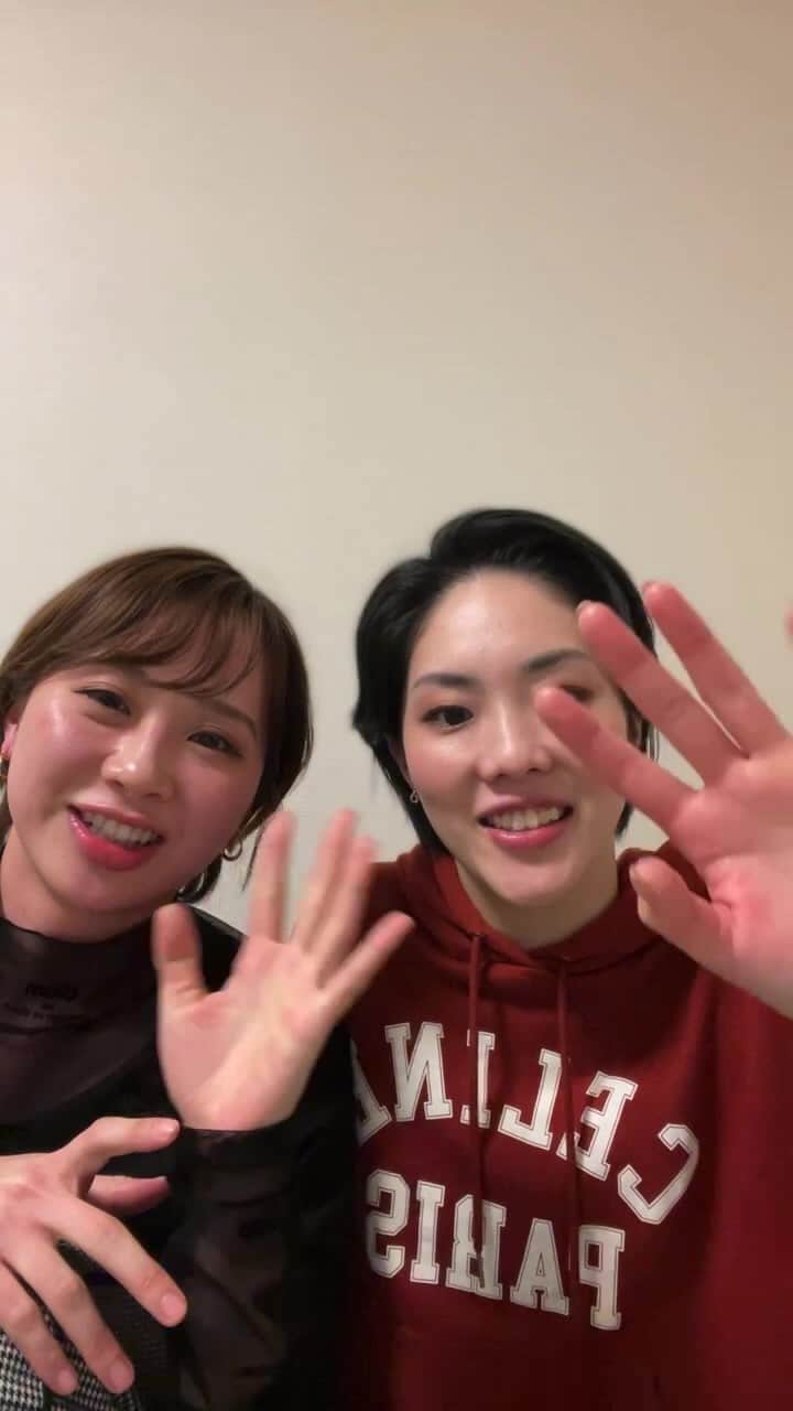留依蒔世のインスタグラム：「もつ鍋ライブ(食後)」