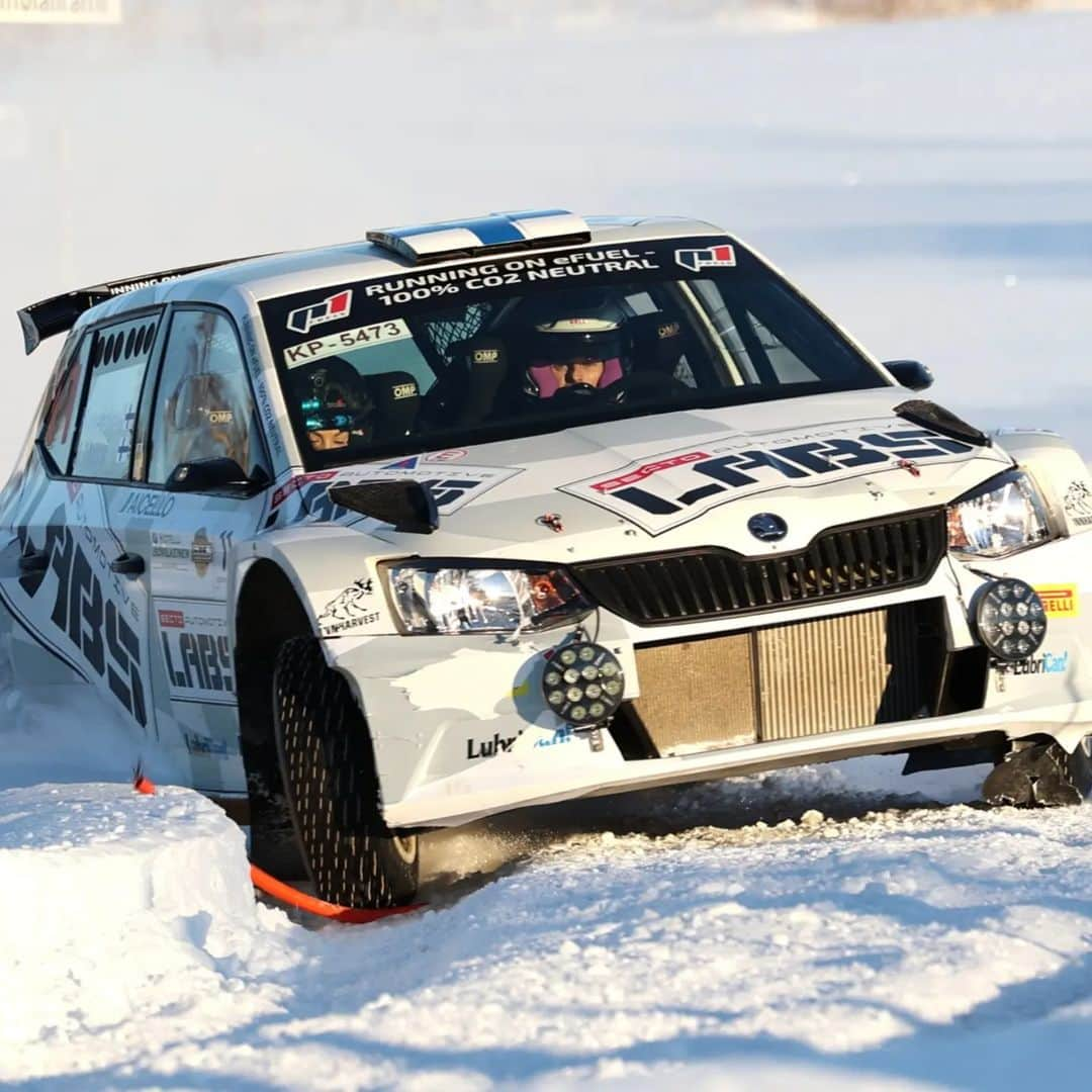 ヘイキ・コバライネンのインスタグラム：「Round 2 of the Finnish Rally Championship done in Kuopio, another challenging event but we managed to reach the finish line 😬 Work in progress! Impressive debut by @jannihussi as my co-driver 👊👊  @sectoautomotive @rallinsmsarja  📸 Touho Häkkinen  #sectoautomotivelabs」