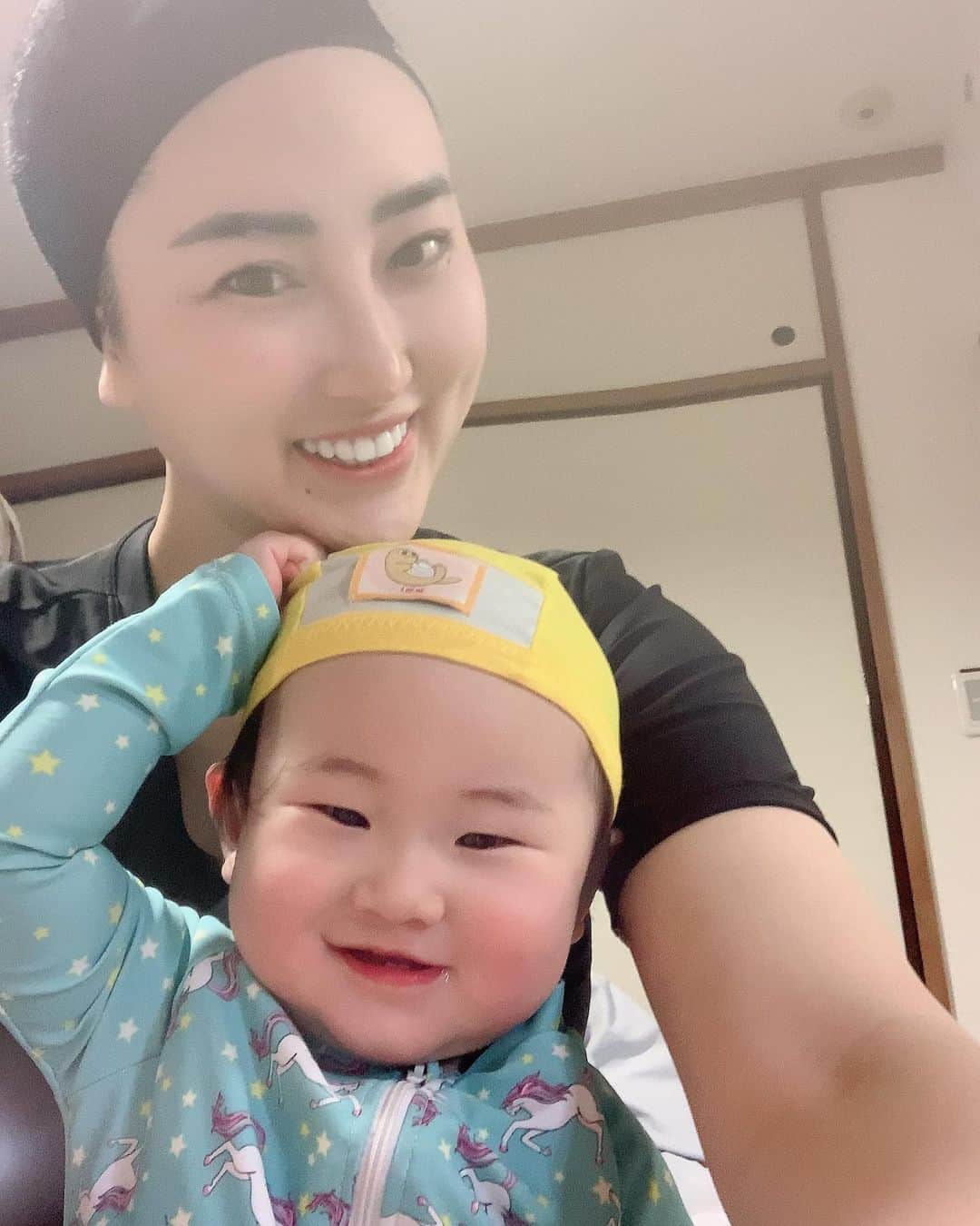 筒井菜月のインスタグラム：「Baby swimming 🏊‍♀️」