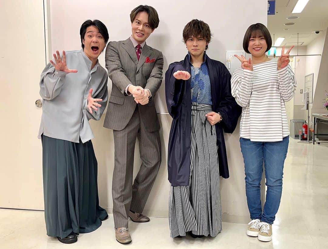 神尾晋一郎のインスタグラム：「#武士とジェントルマン 最高に楽しかったー！ もう一組の写真が手元にない、、、欲しい」