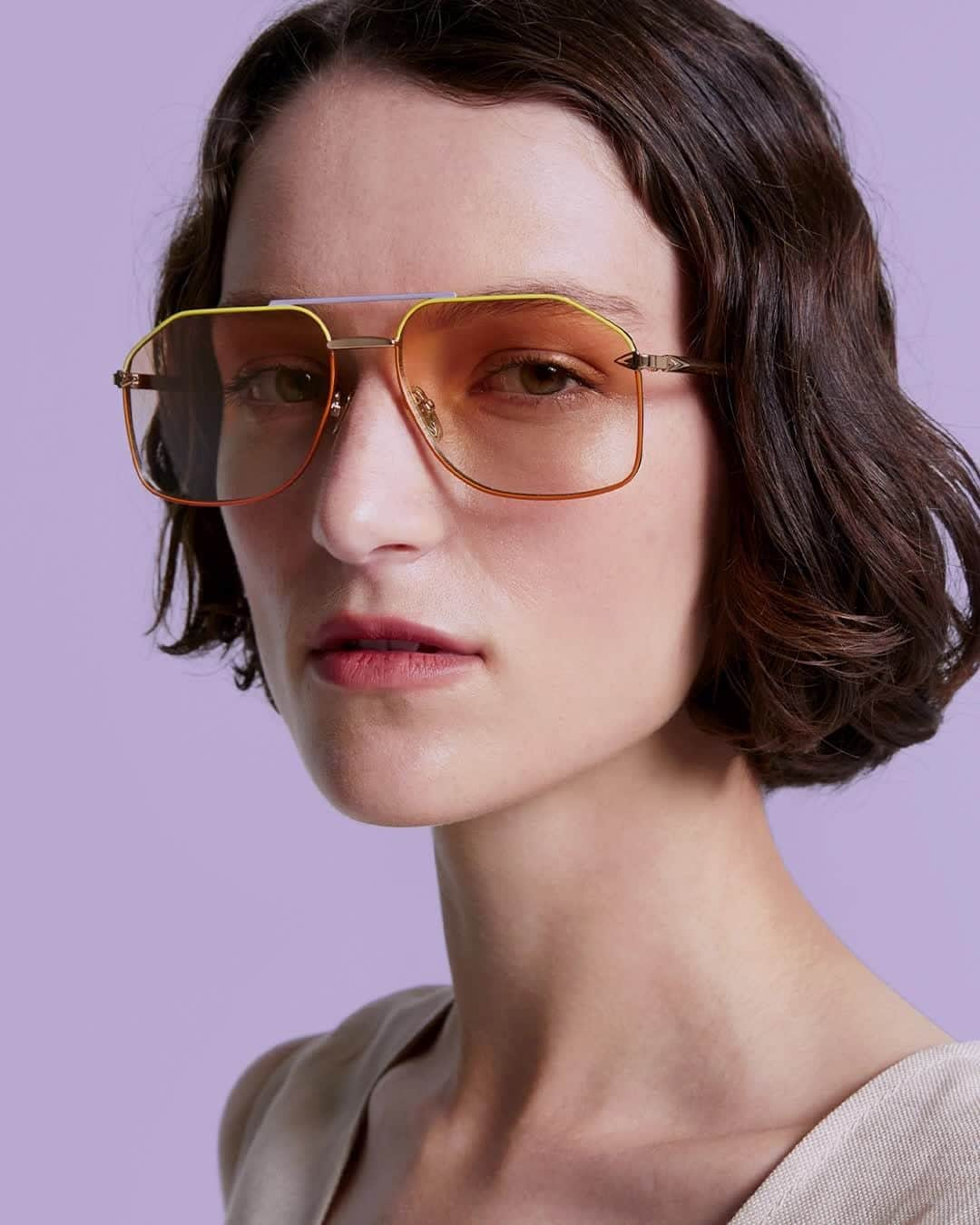 カレンウォーカーのインスタグラム：「Our new eyewear collection starring 'Pampel' a stylised rendition of a retro-inspired aviator frame, 'Marquise' an oversized style full of high-octane glamour, '90s rock 'n' roll inspired 'Diamond Dice' and the amplified square pair 'Asscher'.⠀⠀⠀⠀⠀⠀⠀⠀⠀ ⠀⠀⠀⠀⠀⠀⠀⠀⠀ Available now in store and online at karenwalker.com.」