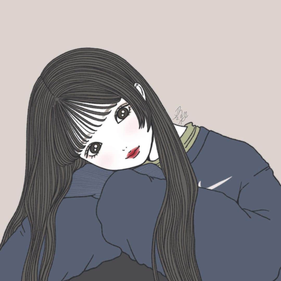 乃の木そよのインスタグラム：「✔︎︎︎︎のスウェットかわいいよね   #イラスト#アート#絵#画#イラストレーター#デザイン#創作#絵描きさんと繋がりたい#塗り絵 #服 #おしゃれさんと繋がりたい #おしゃれ女子 #ガーリー#今日の服#お洒落さんと繋がりたい#今日のコーデ #服装#エモい #エモ #女の子 #絵画 #メイク #古着 #ファッション #海  #フィルムカメラ  #寒い日コーデ」