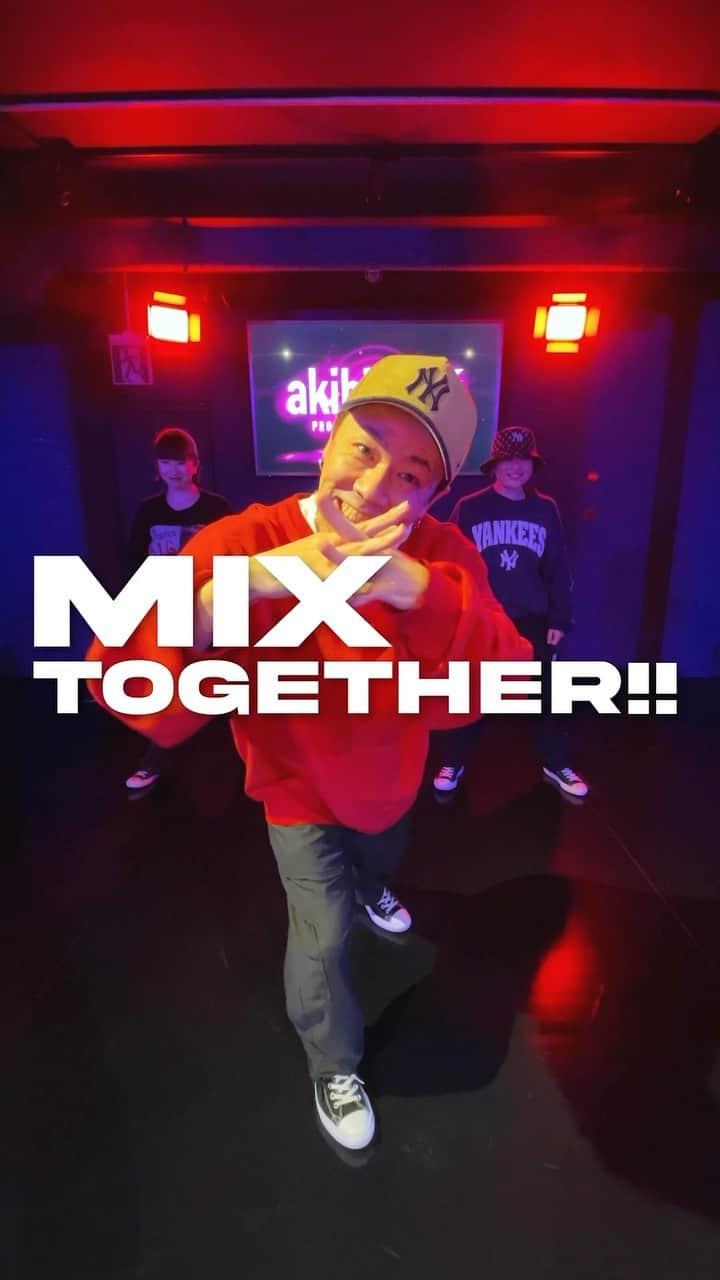 akihicのインスタグラム：「ー L.T.T.M.S. ー Let’s try to mix steps‼︎  #studioinherit #tokyo #shibuya #dance #lesson#mixsteps  #professionalcourse #dancereels #music #ダンス動画」