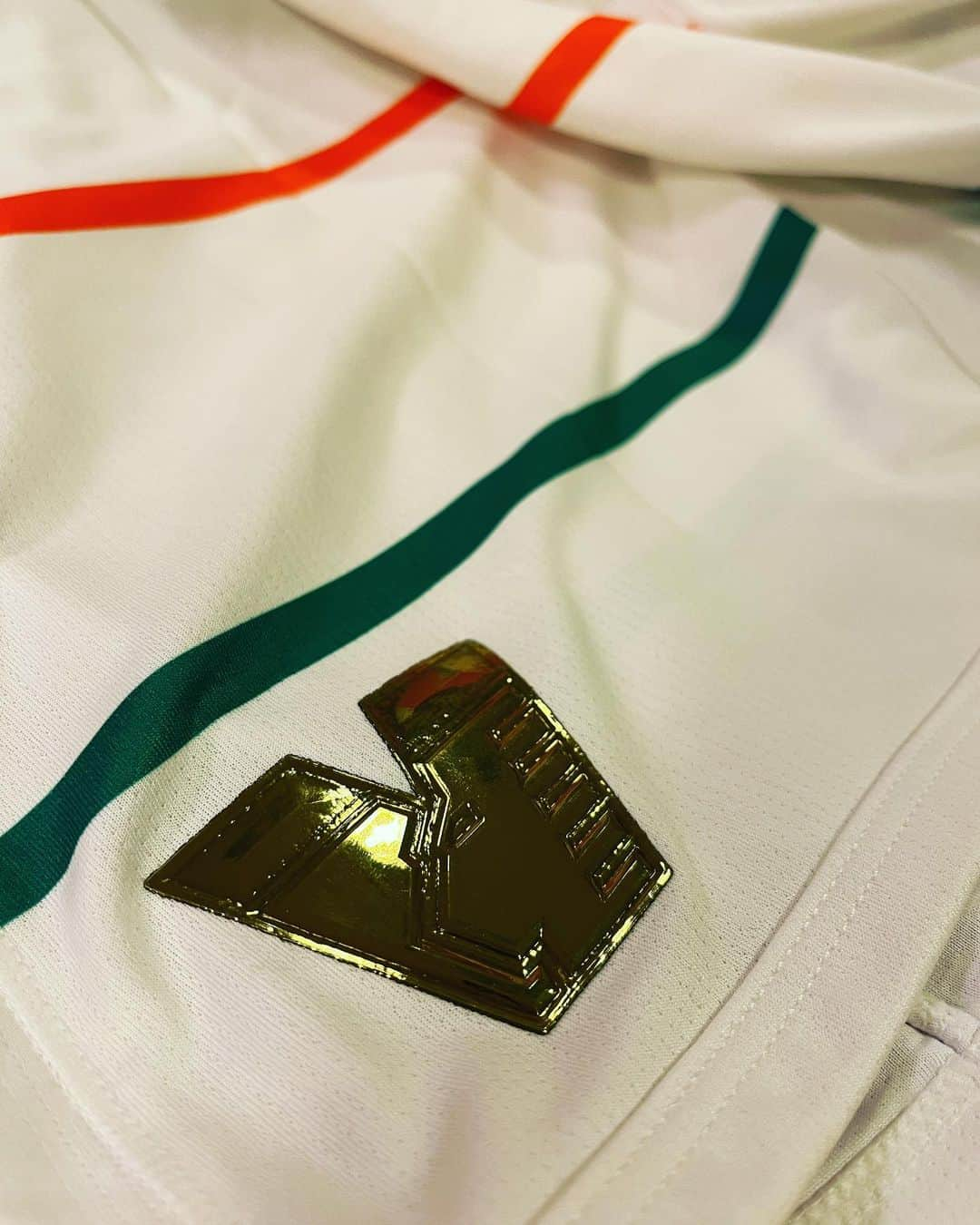 長谷川踏太さんのインスタグラム写真 - (長谷川踏太Instagram)「VENEZIA FC away& third uniform. エナメルのvマークがカッコイイ。  #veneziafc  #veneziafc🔶⚫️💚」2月6日 21時40分 - t_o_t_a