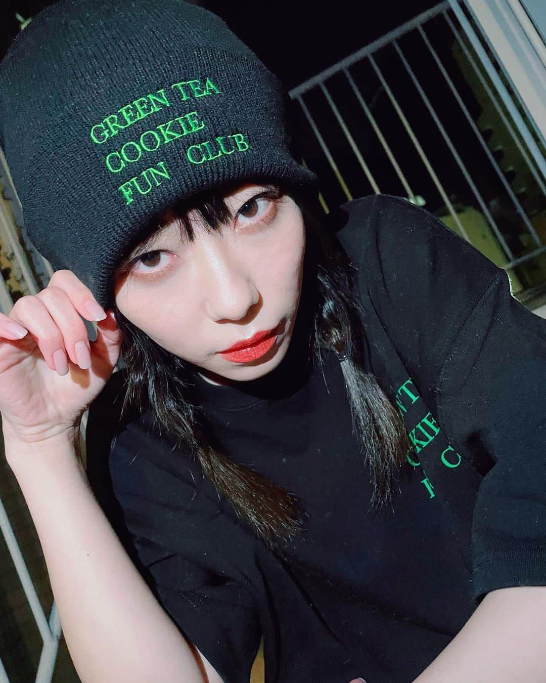 石塚朱莉さんのインスタグラム写真 - (石塚朱莉Instagram)「#GTCFC #gtcfc #greenteacookiefunclub  #beanie」2月6日 21時50分 - akari_ishizuka