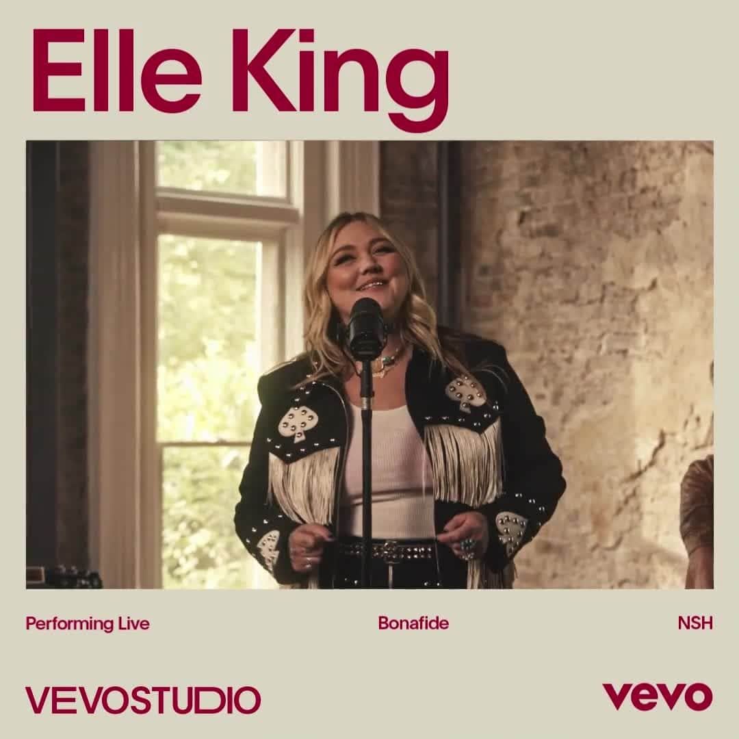 Vevoのインスタグラム：「When she entered the country music scene, @ElleKing knew she would win fans over by doing one thing: being herself. Watch her live performance of "Bonafide" and stream her debut country album 'Come Get Your Wife.' ⠀⠀⠀⠀⠀⠀⠀⠀⠀ ▶️ [Link in bio]」