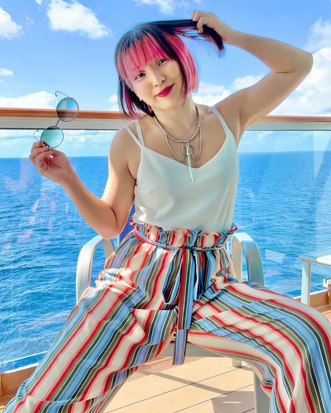 志田光さんのインスタグラム写真 - (志田光Instagram)「🌊✨ #jerichocruise #hikarushida #aew #makai #魔界」2月8日 4時56分 - shidahikaru