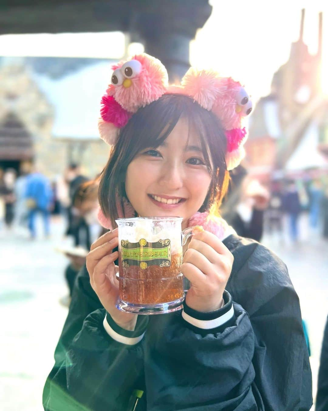 金城成美のインスタグラム：「🍺 #写真まだ載せてなかった、、っ！ #USJ #めっちゃUFJって言っちゃう #wego  #zozotown」