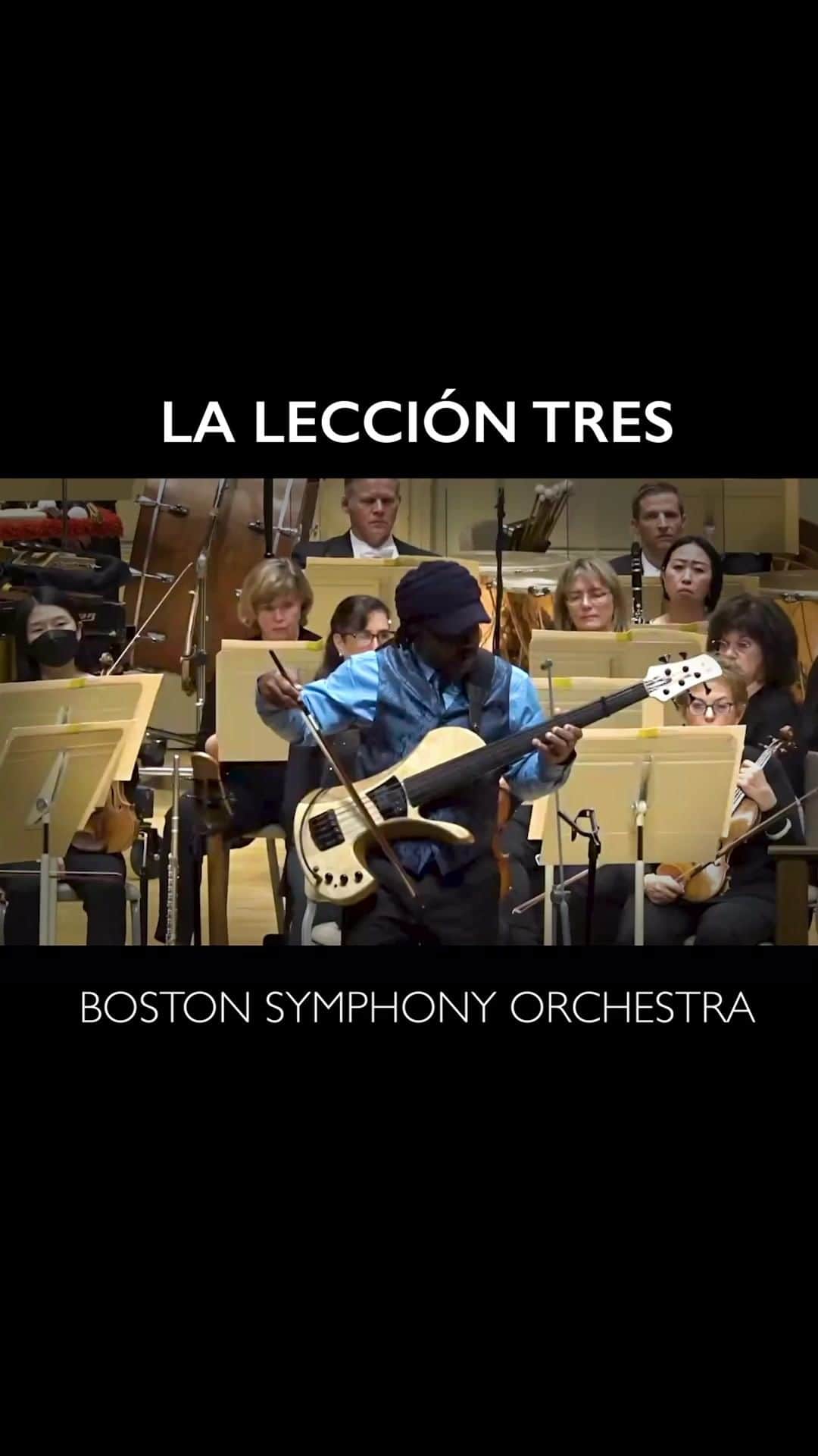 ヴィクター・ウッテンのインスタグラム：「Dreams Can Come True - The first electric bass concerto performed by the Boston Symphony Orchestra」