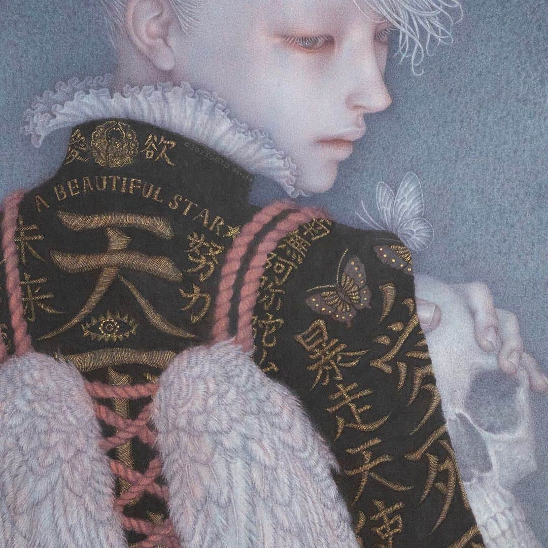 後藤温子さんのインスタグラム写真 - (後藤温子Instagram)「WIP👼 #watercolor on cotton cloth」2月8日 2時29分 - gotsukooo
