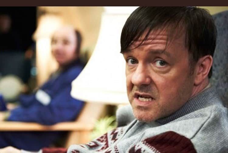 リッキー・ジャーヴェイスのインスタグラム：「I think the best thing about #AfterLife getting such a huge global audience, is the fact that so many people have gone on to discover #Derek. It's bigger now than it's ever been. The beauty of Netflix.」