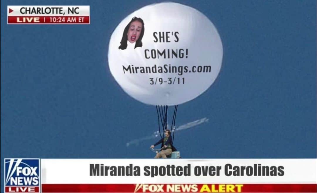 ミランダ・シングスさんのインスタグラム写真 - (ミランダ・シングスInstagram)「Comming to the Carolinas! get tickets! Bye.」2月8日 9時49分 - mirandasingsofficial