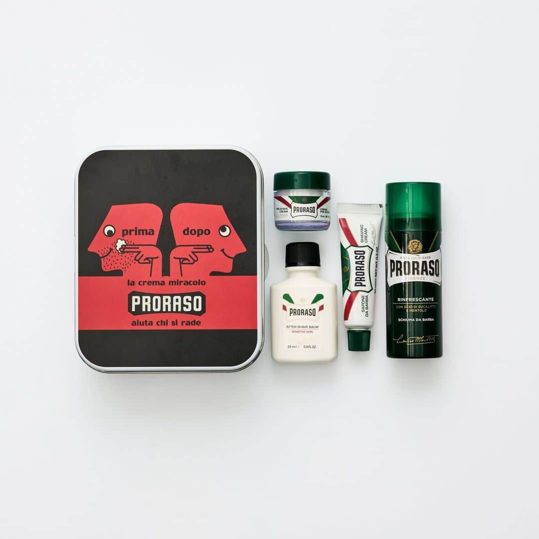 Proraso Japanのインスタグラム：「今年はひと味ちがうバレンタインギフトをセレクトしてみませんか?  デンタルケアブランド @marvisjapan を、日本へ展開した @upperhouseofficial_が提案する、世界中のバーバーショップに愛されている老舗のシェービングブランド  「PRORASO」  から、バレンタインギフトにぴったりなトライアル缶を紹介させていただきます。 シェービングフォーム、プレシェーブクリーム、シェーブクリーム、アフター シェーブバームと、これひとつで日頃のお手入れが楽しめる内容になっています。   既にこだわりのある方にも、これから探していく方にも喜んでいただけるアイテムなので、ぜひご検討してみてください。  ご購入はコチラから↓ https://upperhouse.co.jp/collections/proraso」