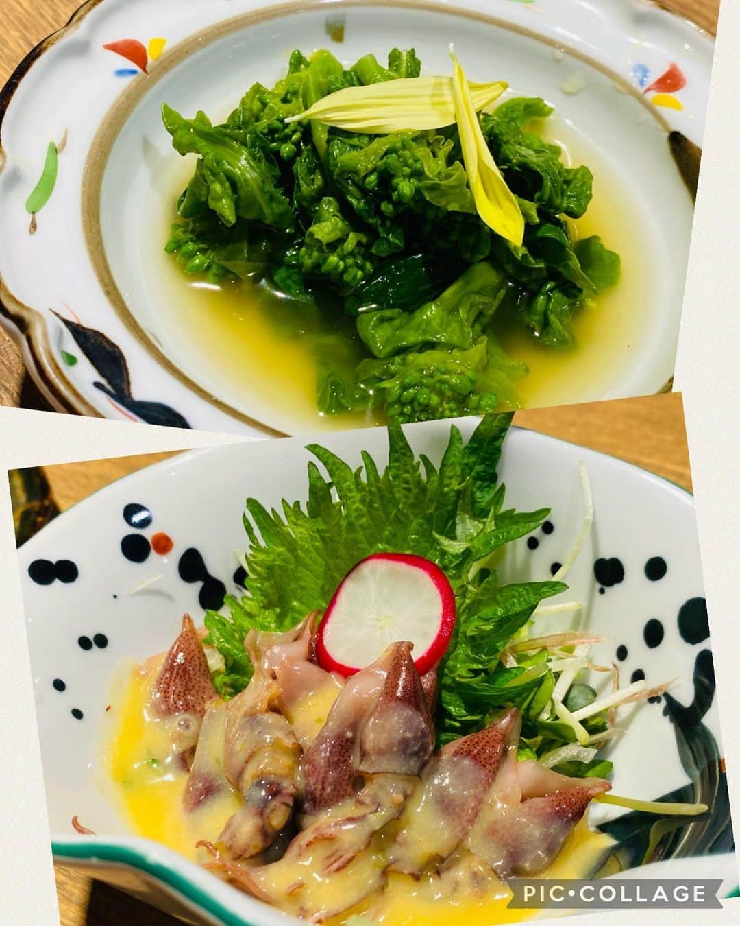 北堀江ほおずきのインスタグラム：「春の味覚も徐々に入りはじめました😊 これからが旬の菜の花とホタルイカです❗️  菜の花のからし和えは、菜の花のほんのりした苦みと自家製ダシとからしの風味が美味しいオススメの一品です😆 ホタルイカ酢味噌は、ホタルイカの旨味と酢味噌の爽やかな酸味が相性抜群でお酒のすすむ自慢の一品です😊 この時期美味しい旬の一品ですので、是非ご賞味下さいませ❗️  他にも季節に合わせた和食の一品など心をこめたお料理をご用意しております。 皆様のご来店、スタッフ一同心よりお待ちしております😊  《店舗詳細》 名物藁焼きとマグロ料理 北堀江ほおずき 06-6536-0577 大阪府大阪市西区北堀江1-14-24 ラポール四ツ橋 B1F https://tabelog.com/osaka/A2701/A270201/27109676/  #北堀江ほおずき  #営業再開  #ゴールドステッカー認証店  #堀江 #四ツ橋  #居酒屋  #ディナー  #宴会  #海鮮 #藁焼き  #わら焼き #塩たたき #和食  #馬刺し  #ワイン #カツオ #ホタルイカ酢味噌 #菜の花からし和え」