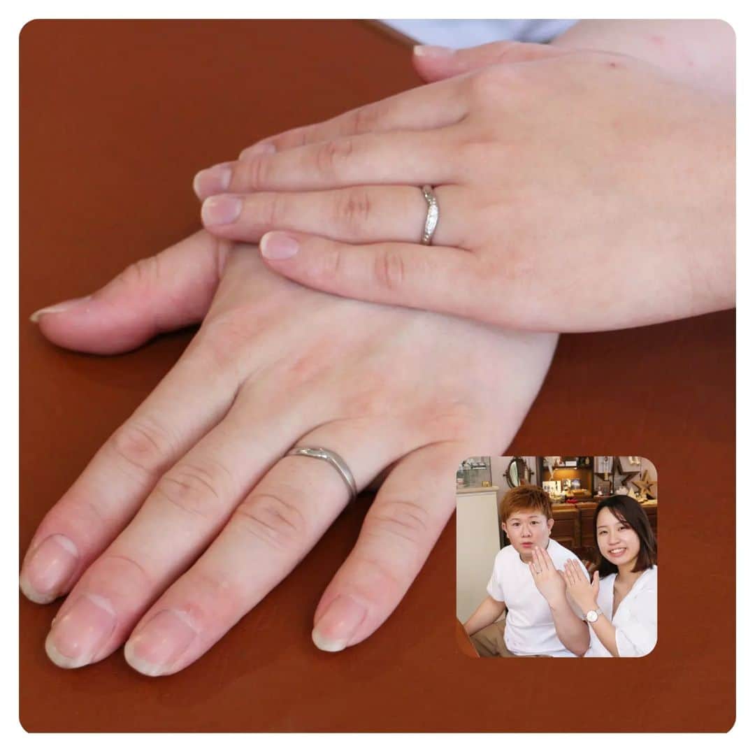 手作り指輪【ジュエリーアウラ】福岡のインスタグラム：「世界に１つだけの 結婚指輪  ✩.*˚フォロミー @jewelry.aura   手作りする時間も ふたりの思い出  かけがえのないもの 一緒につくりましょう！  手作り結婚指輪なら 創業23年目の ジュエリーアウラ  @jewelry.aura」