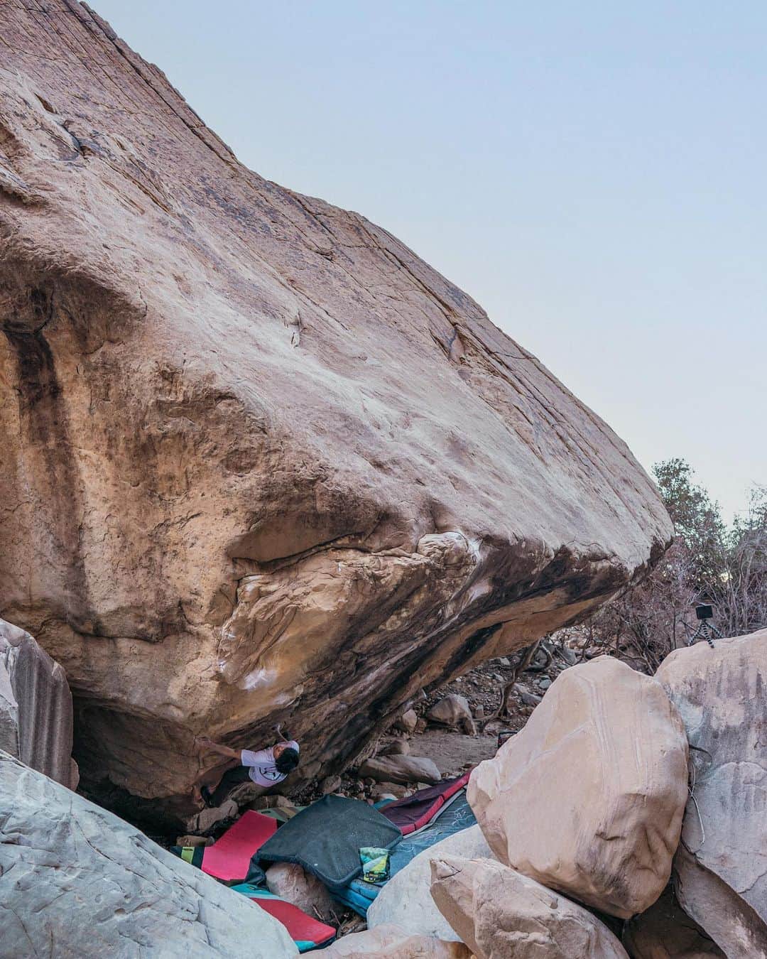 村井隆一のインスタグラム：「Squoze(V14/15)✅  My favorite style boulder⭐️⭐️⭐️ Two weeks of the Red Rocks trip came to an end. Goodbye Las Vegas, Sleepwalker sit next time. ____________________________________  ツアー最終日パワーでSquozeも登れました! ゴリゴリのコンプレッション満載でSleepwalkerに負けず劣らず名ラインでした💯 次はSleepwalker sitやりに戻ってきます。Goodbyeラスベガス✋  📷 @odamomo36  #climbing#bouldering#ボルダリング#redrocks @rokdo_team @frictionlabs @organicclimbing @unparallelup @rockmasterhq @team_edelrid @clover_resole @climbskinspain @urban_basecamp_shinjuku @basecamp.import」