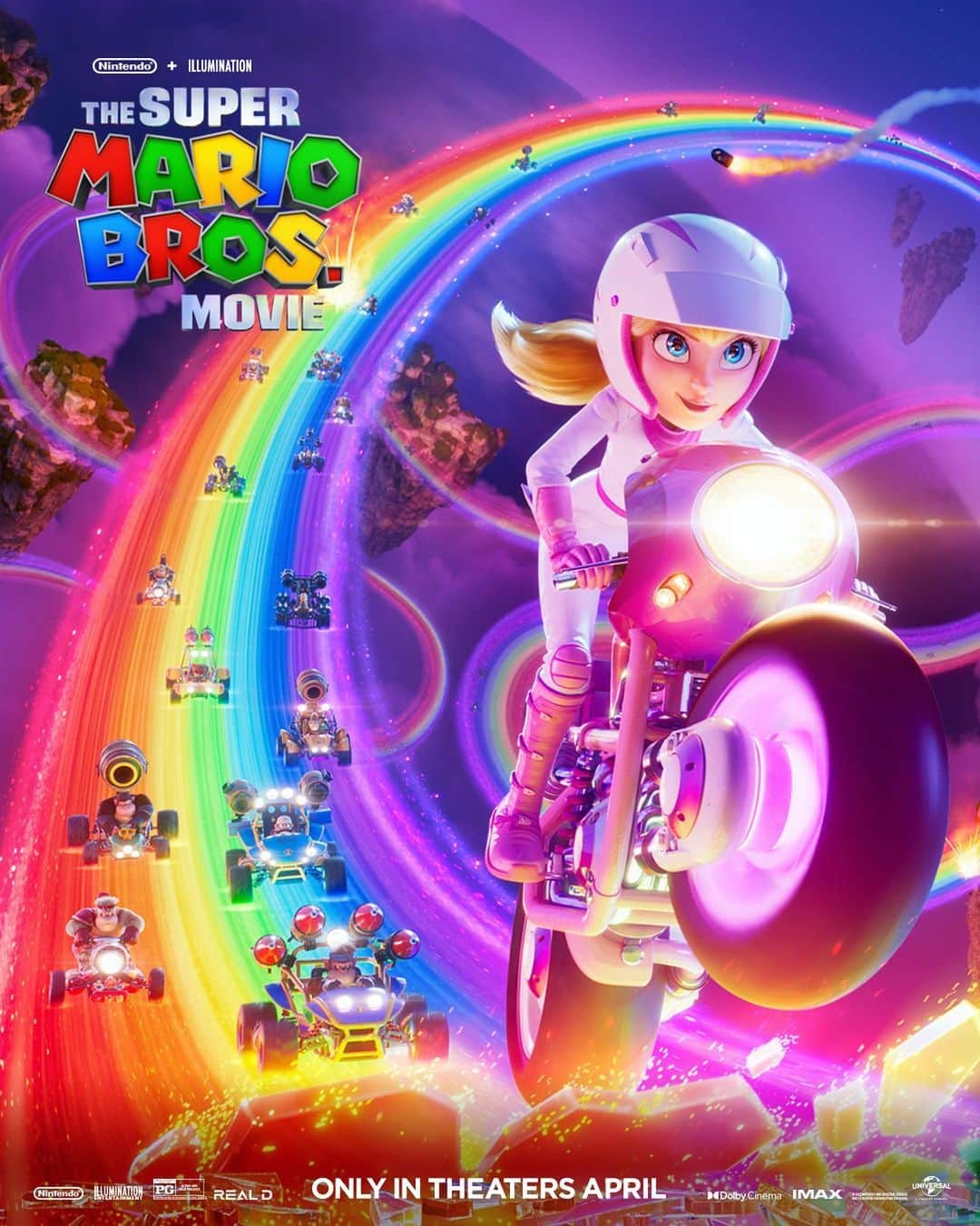 のインスタグラム：「🏍🍇Punch it Peach!🍇🏍  I am SO excited to share our lady with the world 💋  @supermariomovie  #supermariomovie」