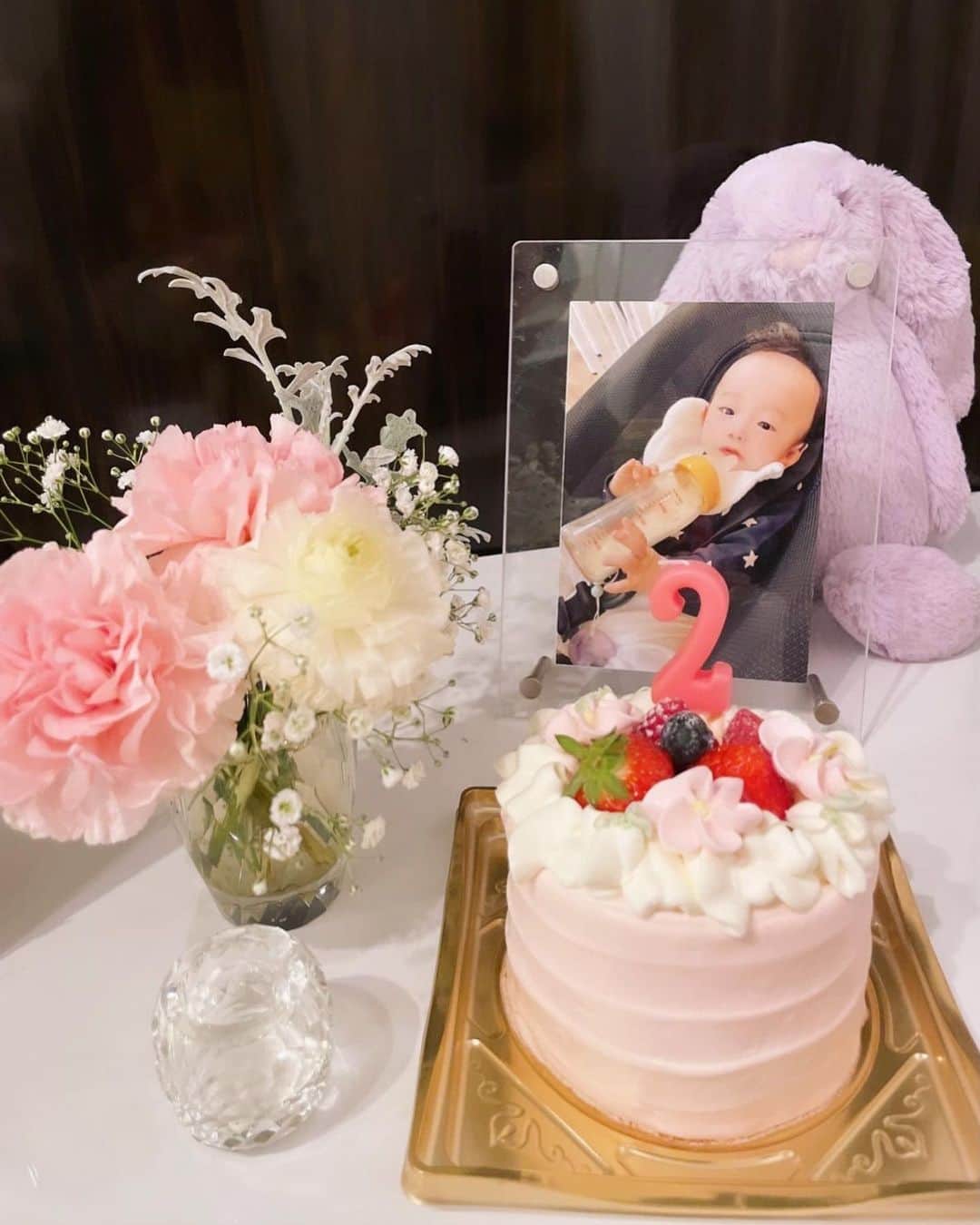 星河るいのインスタグラム：「. . 𝙷𝚊𝚙𝚙𝚢 𝙱𝚒𝚛𝚝𝚑𝚍𝚊𝚢 𝙺𝚒𝚛𝚊👼🏻✩.*˚  2022.12.20  今更の投稿でごめんね ２歳の誕生日おめでとう🎂.*  会いたいな☺️…  #2歳誕生日#ずっと愛してるよ #乳幼児突然死症候群」
