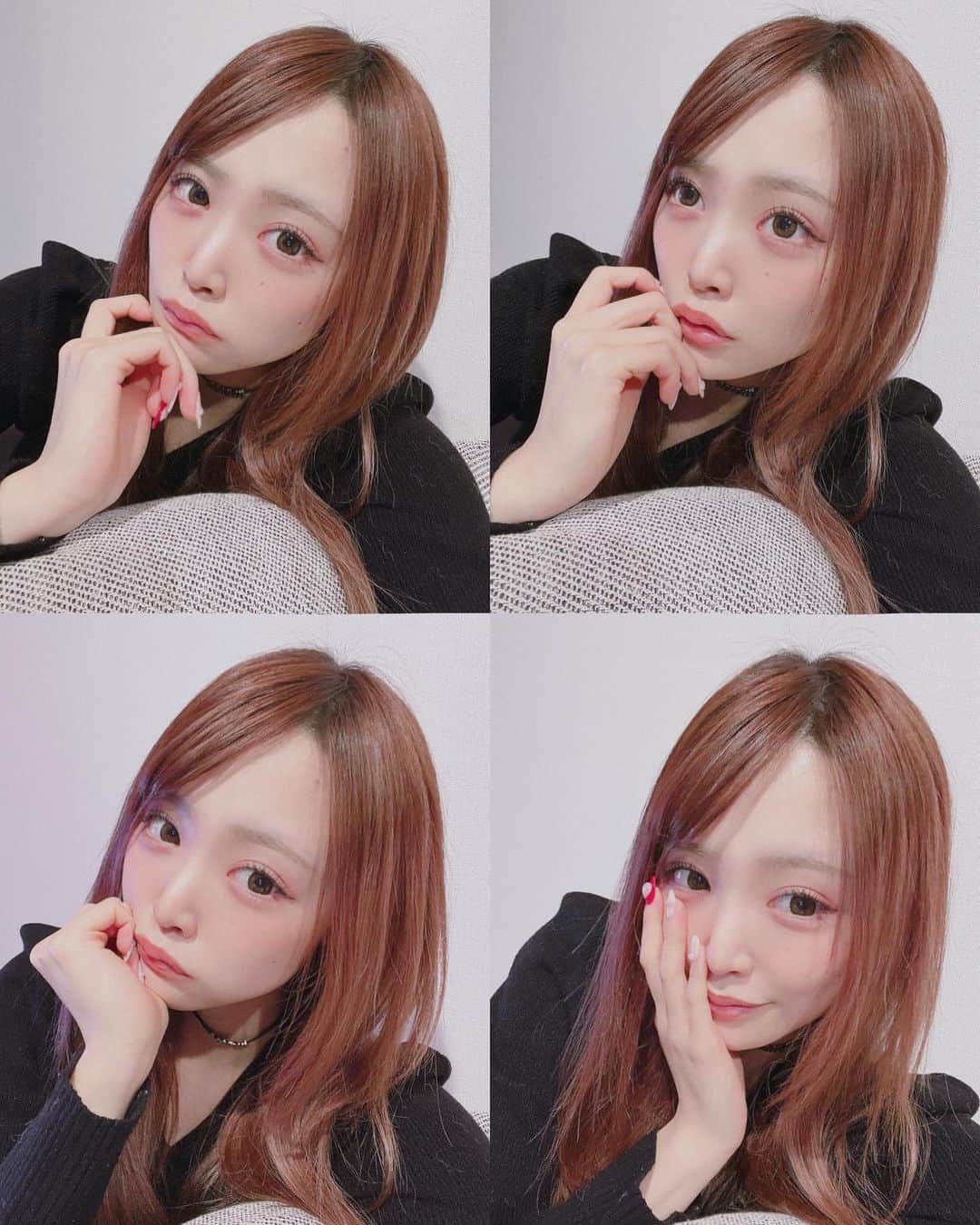 鳥海絢菜のインスタグラム：「前髪伸びるまでの中途半端な時が1番イヤ😣💧 ・ ・ ・ ・ ・ ・ ・ ・ ・ #hair #hairstyle #haircolor #selfie #selca #korea #fashion #韓国 #ファッション #メイク」