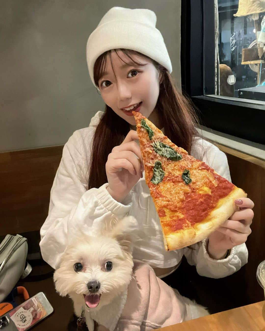 柏元萌華さんのインスタグラム写真 - (柏元萌華Instagram)「@thepizza_tokyo  おっきいピザ~🍕❤️ わんこも入れるなんて嬉しい🥺  #thepizza #shimokitazawa #下北沢カフェ」2月10日 22時46分 - moepiii3_k