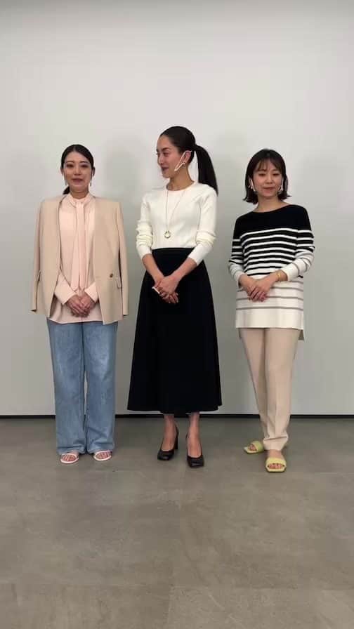 亀恭子のインスタグラム：「@theory_luxe_official  Instagram LIVE オケージョンにもおすすめの春の新作ご紹介☺︎」