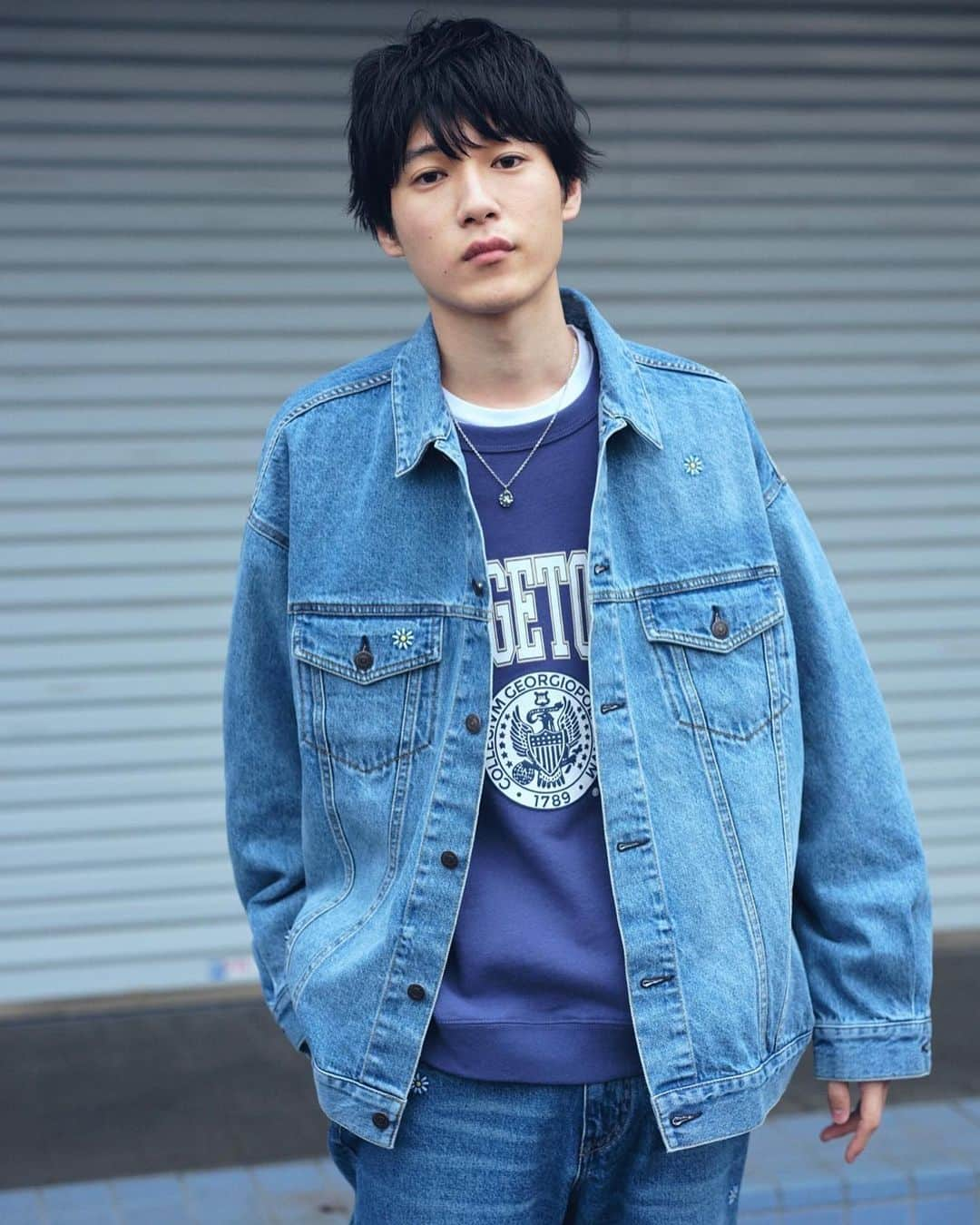 高橋璃央のインスタグラム：「RAGEBLUEの連載 DAILY STANDARD"FOREVER BASIC DENIM SELECTION" #rageblue  #高橋璃央」