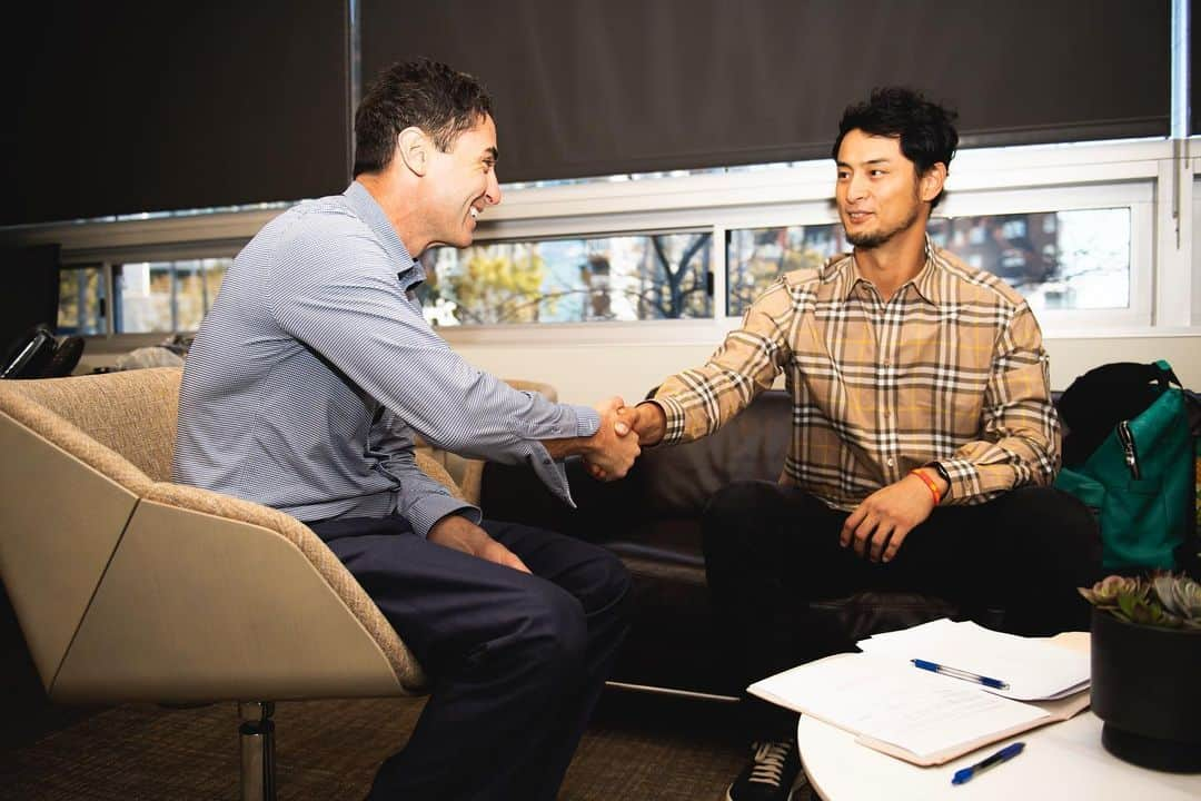 ダルビッシュ有のインスタグラム：「What a day! Looking forward to the future with the Padres!」