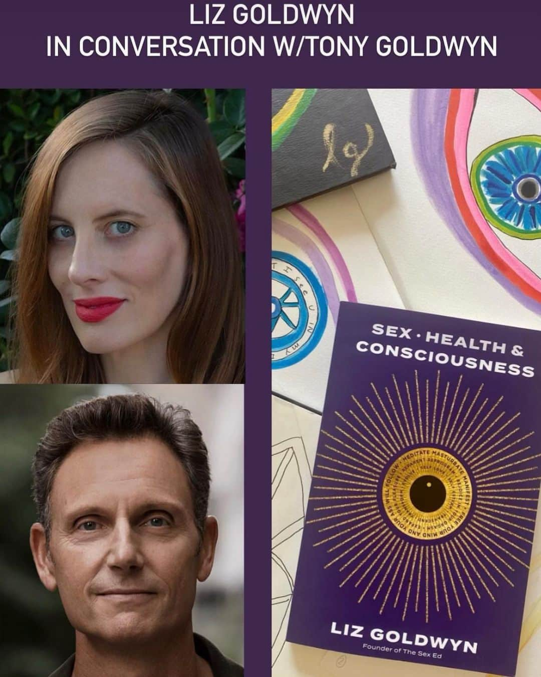 トニー・ゴールドウィンさんのインスタグラム写真 - (トニー・ゴールドウィンInstagram)「Sex, Health, and Consciousness: Liz Goldwyn in Conversation with Tony Goldwyn at 92nd Street Y  NYC! On February 23, I’ll be in conversation with my sister @goldilocksg at the 92nd Street Y. We will be talking about her new book, Sex, Health & Consciousness. Tickets are available (https://www.92ny.org/event/liz-goldwyn) to attend in-person as well as via live stream, so you don’t have to miss out if you’re not on the E ast Coast. Link in stories. See you soon!」2月11日 7時22分 - tonygoldwyn