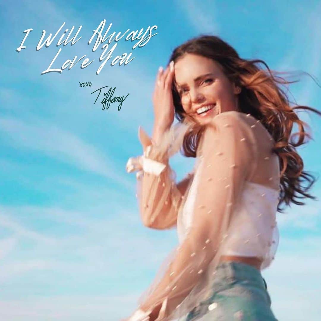 ティファニー・アルボードのインスタグラム：「It’s here 🥹 My new song “I Will Always Love You” is out now everywhere! It’s the most invigorating exciting terrifying thing in the world to release these pieces of my soul as it’s so much more than a song, it symbolizes the depth of a lifetime of love; unchangeable, unconditional. // link in bio //   👏 THANK YOU’S 👏  ✨ I couldn’t have done this without some amazing people; @n8pyfer I have no words as you flawlessly knocked it out of the park. Thank you for jumping on this project with full arms, for seeing the vision I had, & producing it how it was meant to be! 🙏 (more praise to come as I release this album!) To Scott, aka @bookontapeworm for singing on this with his calming beautiful ANGEL vocals!! To @quietstuart for his mastermind playful whimsical string arrangement. 🎶 To @scottbwiley for mixing/mastering!! To @josh.auckland for his piano talents/arrangement - the first roots of this baby! And to @elleeduke for sitting in my room one night and vibing/improving ideas which led to the whole song falling together. ❤️Andddd last but not least to @djdonricky for shooting the music video (to come) which led to the perfect freeze frame for the artwork above!  It takes an army and I truly feel so blessed to have had so many wonderful people touch this project and bring it to life. It feels so special to now be able to share it after so much has been put into it from tears of sadness to tears of joy. What a process and what an honor to share; this music and also these pieces of my dad. I truly hope you enjoy. ❤️」