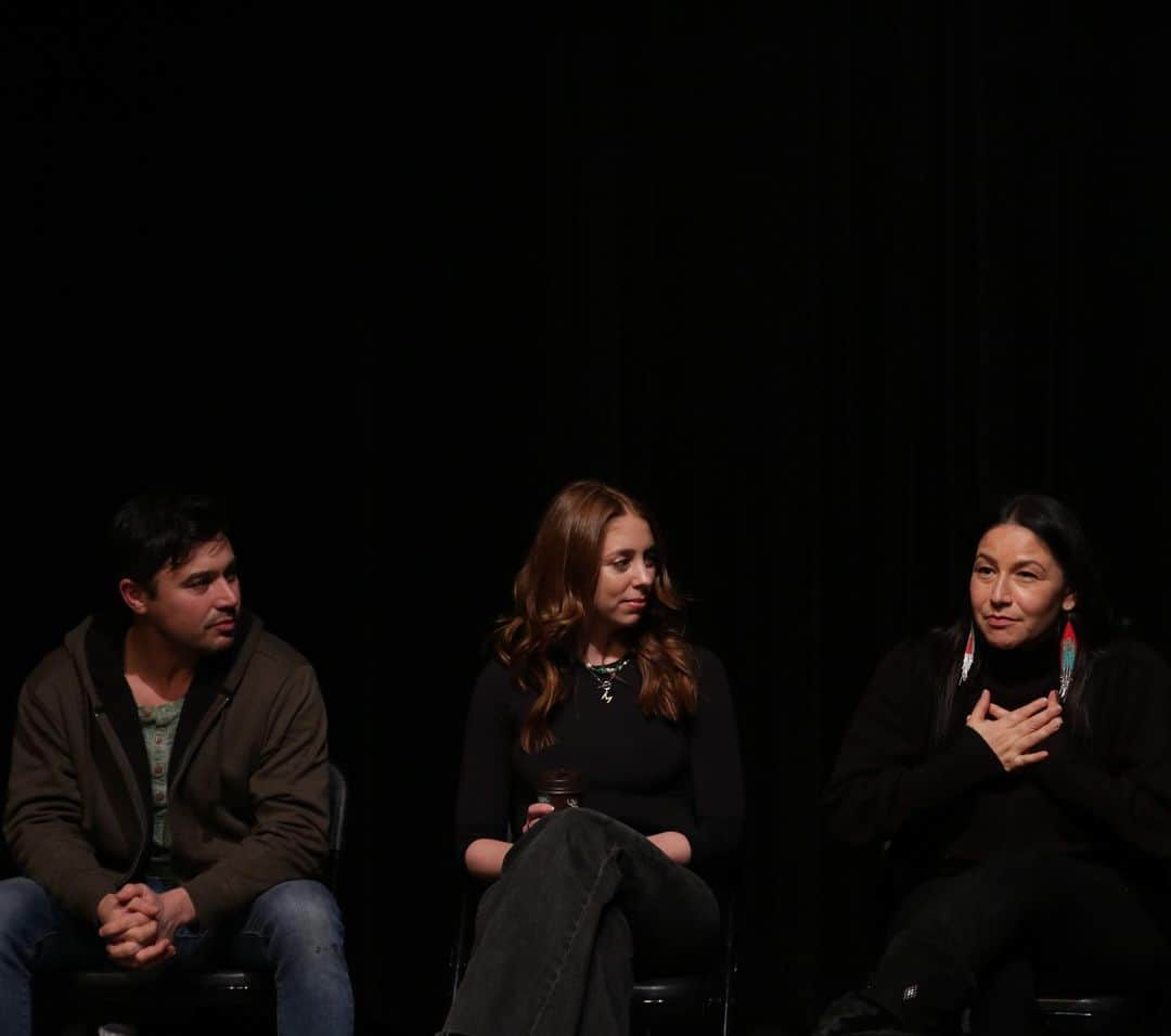 ヤニ・ゲルマンのインスタグラム：「Such an honour to speak on the @ehssfilm actor’s panel with the incomparable @melanie_leishman and @thetamarapodemski, both personal heroes of mine. I learnt so much from their amazing insight and experience. Thank you so much for having me @ehssfilm. See you again soon !!!」