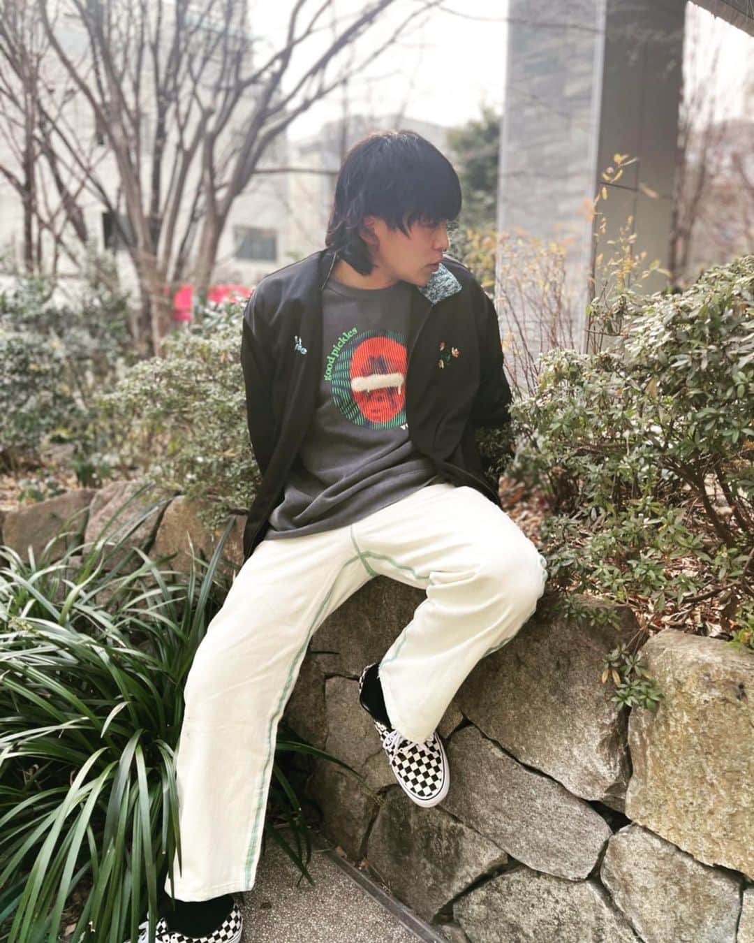 けすさんのインスタグラム写真 - (けすInstagram)「早く春になって欲しい🌚 こういう服ずっと着てたい🌚 花粉だけが怖い春🌚  @leftalone_official  @k_suke_8」2月11日 12時54分 - kes_evisjap