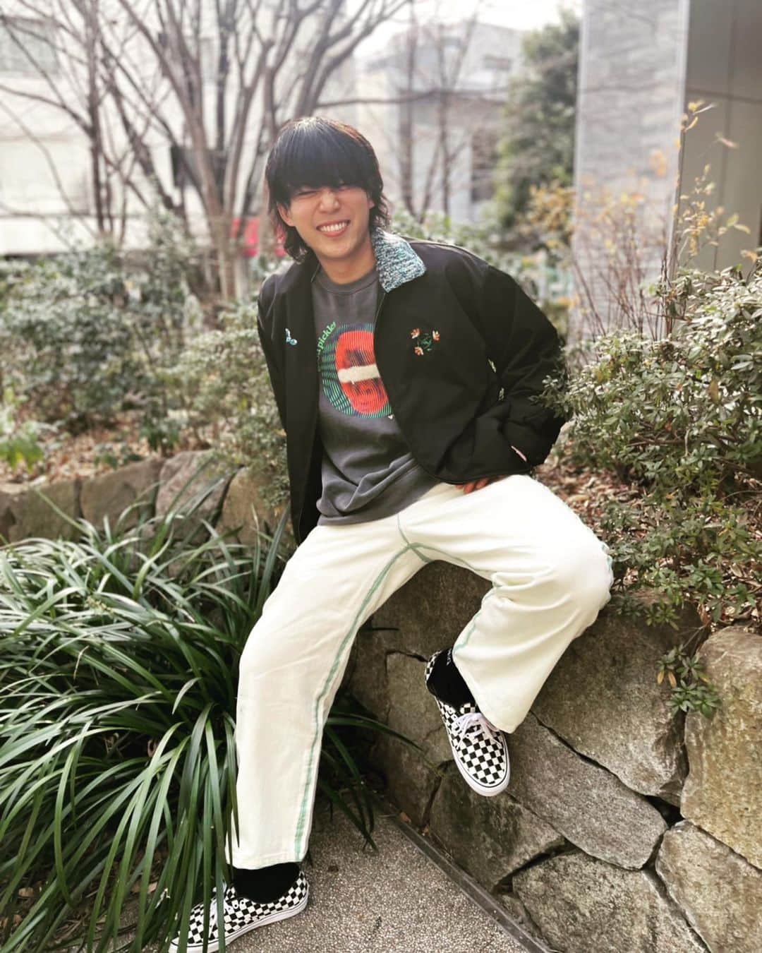 けすさんのインスタグラム写真 - (けすInstagram)「早く春になって欲しい🌚 こういう服ずっと着てたい🌚 花粉だけが怖い春🌚  @leftalone_official  @k_suke_8」2月11日 12時54分 - kes_evisjap
