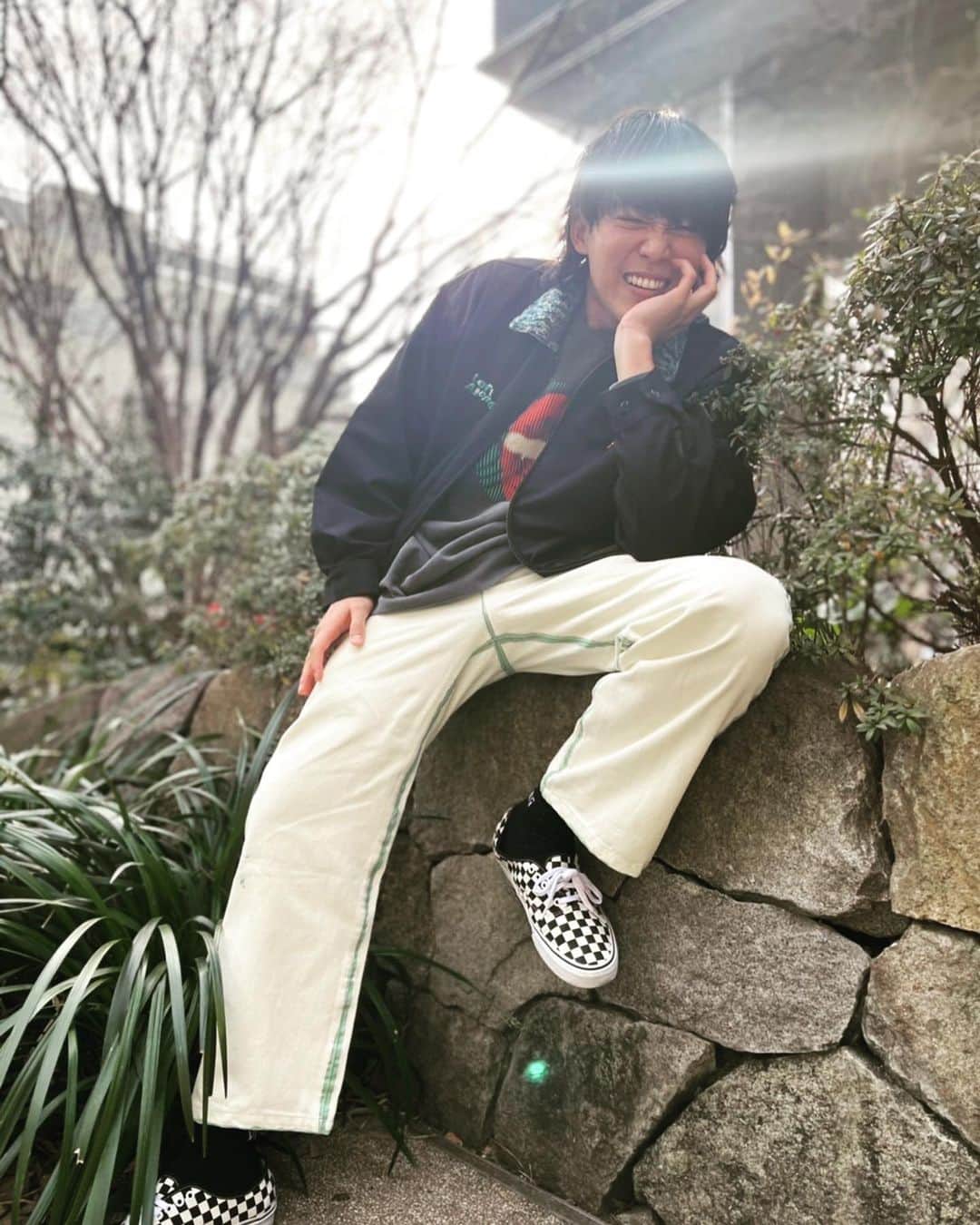 けすさんのインスタグラム写真 - (けすInstagram)「早く春になって欲しい🌚 こういう服ずっと着てたい🌚 花粉だけが怖い春🌚  @leftalone_official  @k_suke_8」2月11日 12時54分 - kes_evisjap