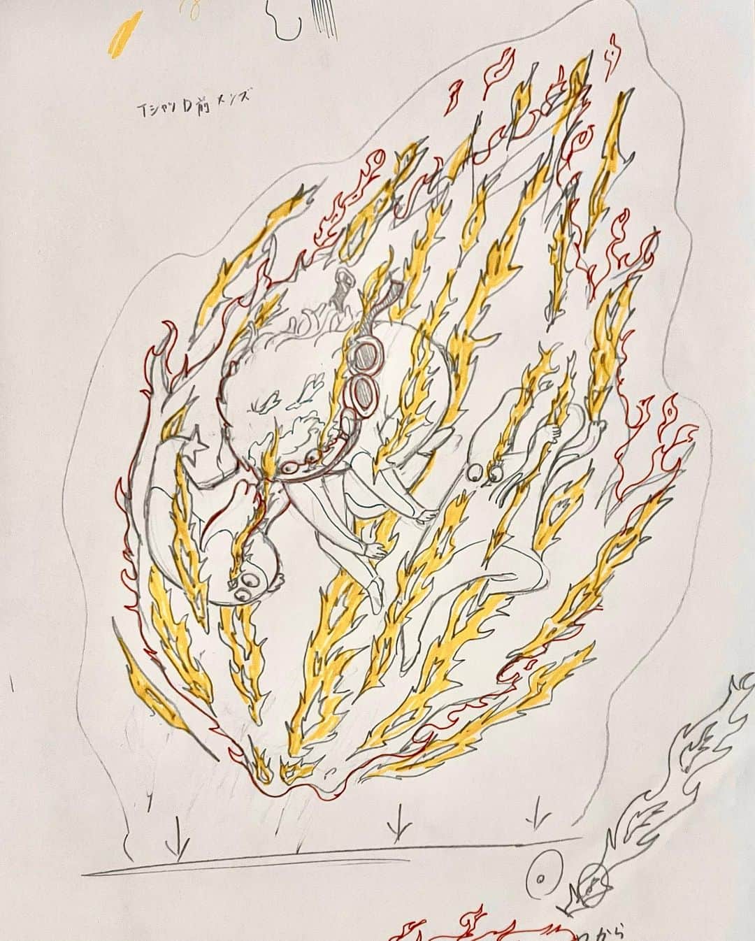 初めまして松尾ですのインスタグラム：「グッズの下描きなど ※詳しくはストーリーへ」