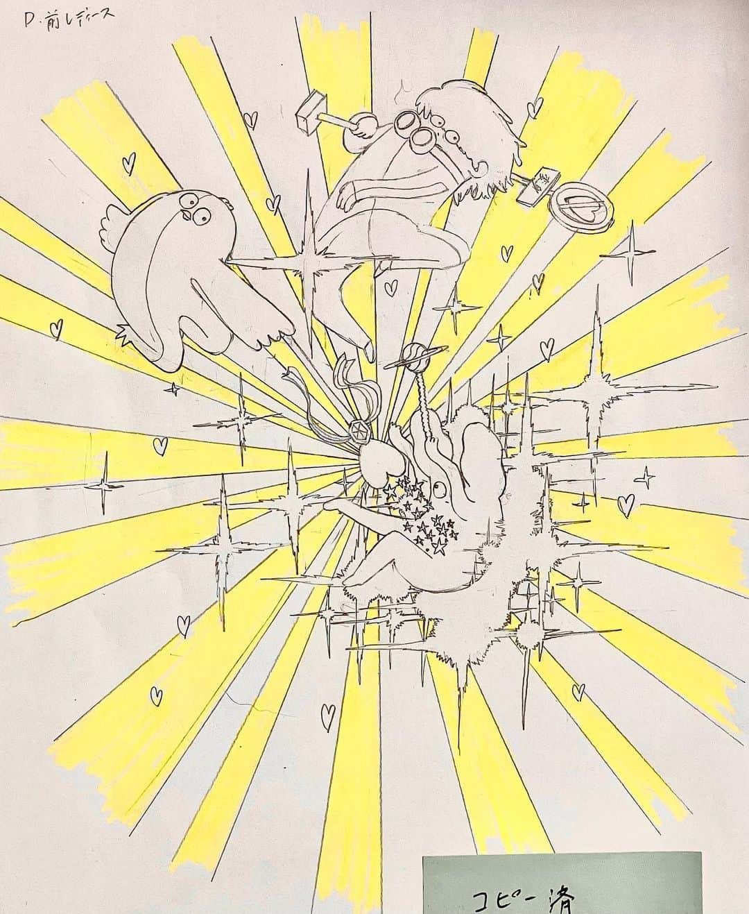 初めまして松尾ですのインスタグラム：「グッズの下描きなど 詳しくはストーリーへ」