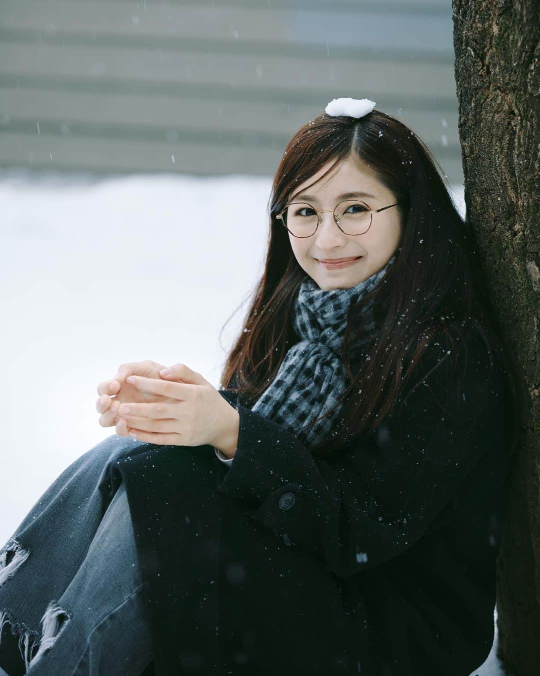 のインスタグラム：「今日の東京はもう雪が跡形もなく、やっぱり一日限定の景色ですねwww」