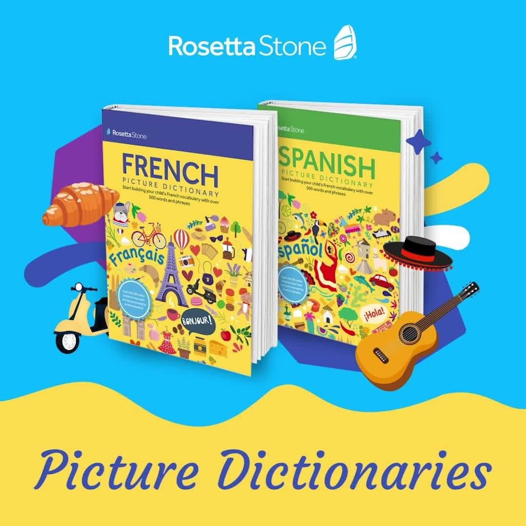 Rosetta Stoneのインスタグラム：「Get your very own Rosetta Stone Picture Dictionary. Link in bio! 📚」