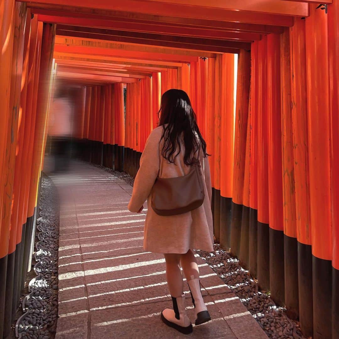 赤堀君江のインスタグラム：「京都たのしかった😋🍡 #伏見稲荷大社」