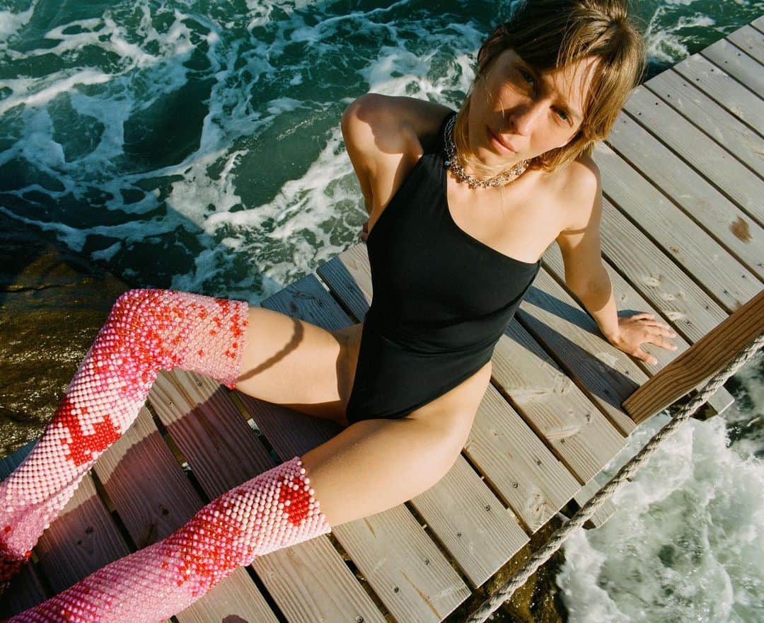 Luraのインスタグラム：「Photography: Laura Friedli @Laurafriedli Stylist: Audrey Le Pladec @Audreylepladec Model: Marlène Fabri @Marilyn Agency @Marlafabri Thanks To: Suzanne And Etienne Bossy For The Location Of Their House “Les Liserons”.」