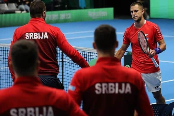 ラスロ・ジェレのインスタグラム：「Davis Cup qualifications✔️」