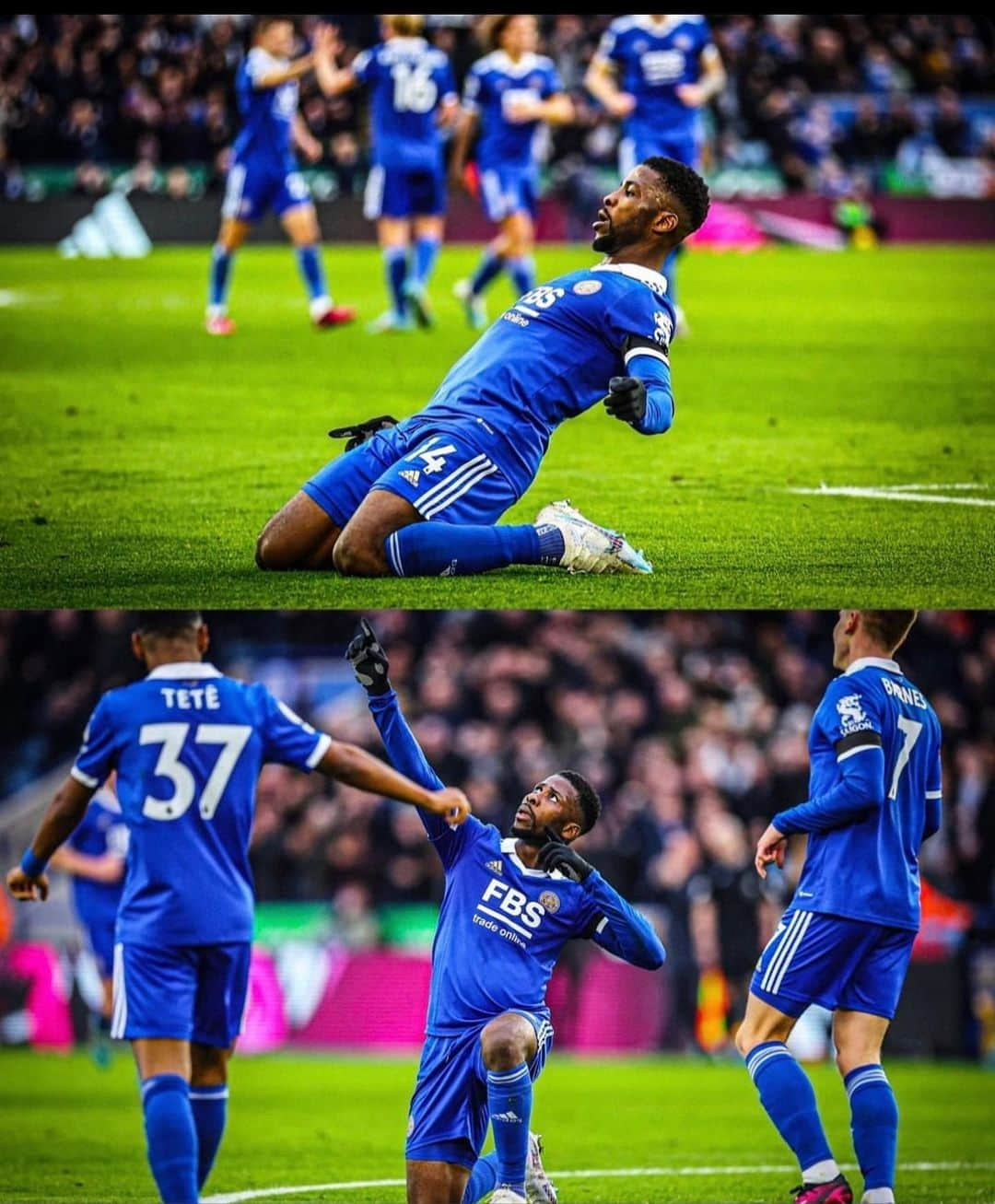 ケレチ・イヘアナチョのインスタグラム：「💙💙⚽️🦅🦊」