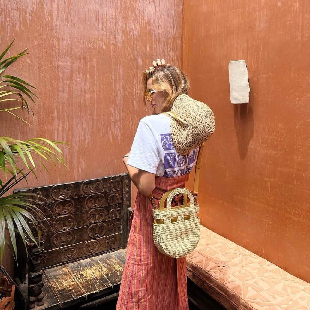 コルトモルテドさんのインスタグラム写真 - (コルトモルテドInstagram)「Repost @gott_mash • Corto X Lucy Folk Visage Bag Raffia Bright Cream」2月12日 21時23分 - cortomoltedo