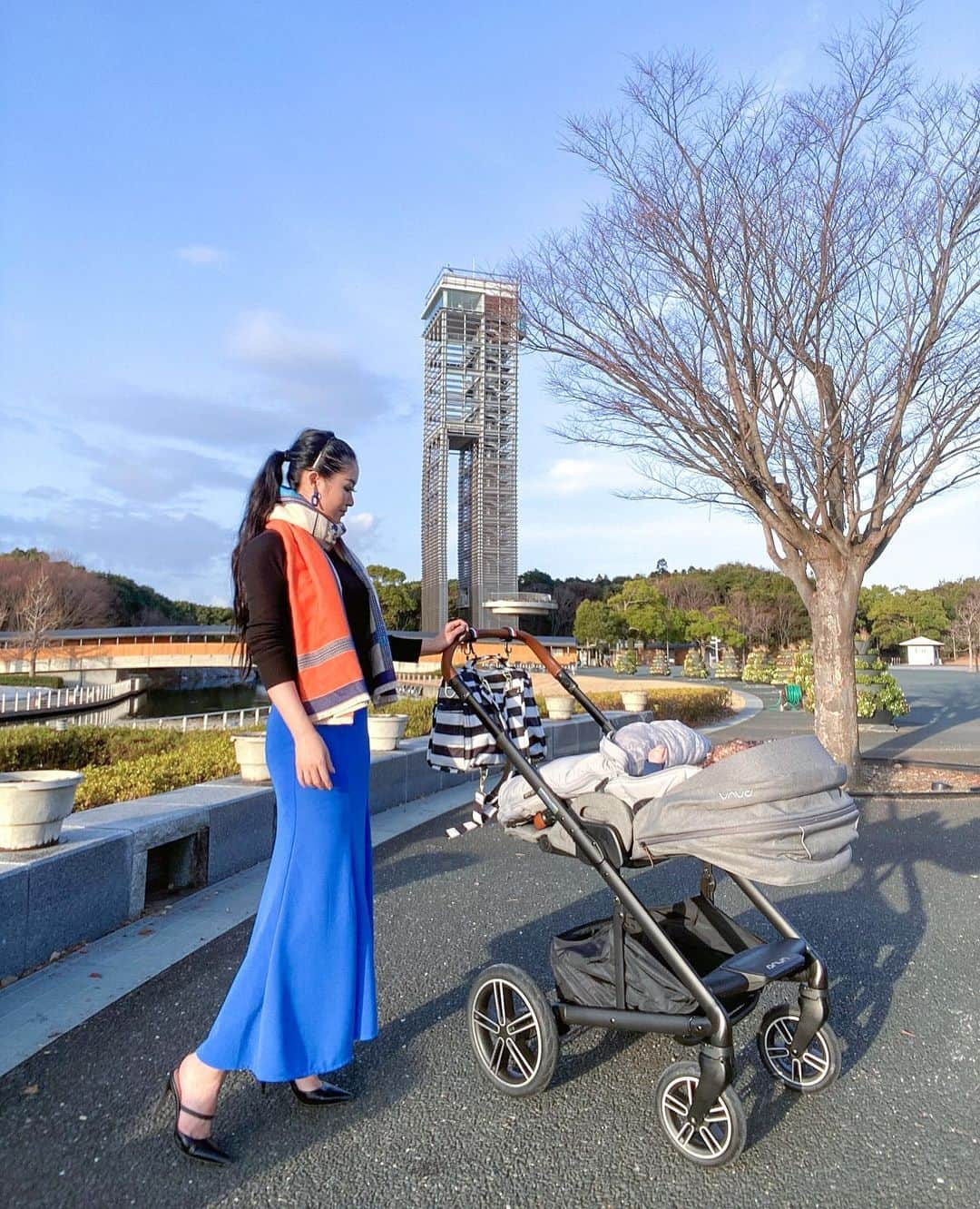 AYAMEのインスタグラム：「#momlife#momblogger#babymama#sweetmoments#lovelyday#mybaby#familytime#mylove#stroller#stroll」