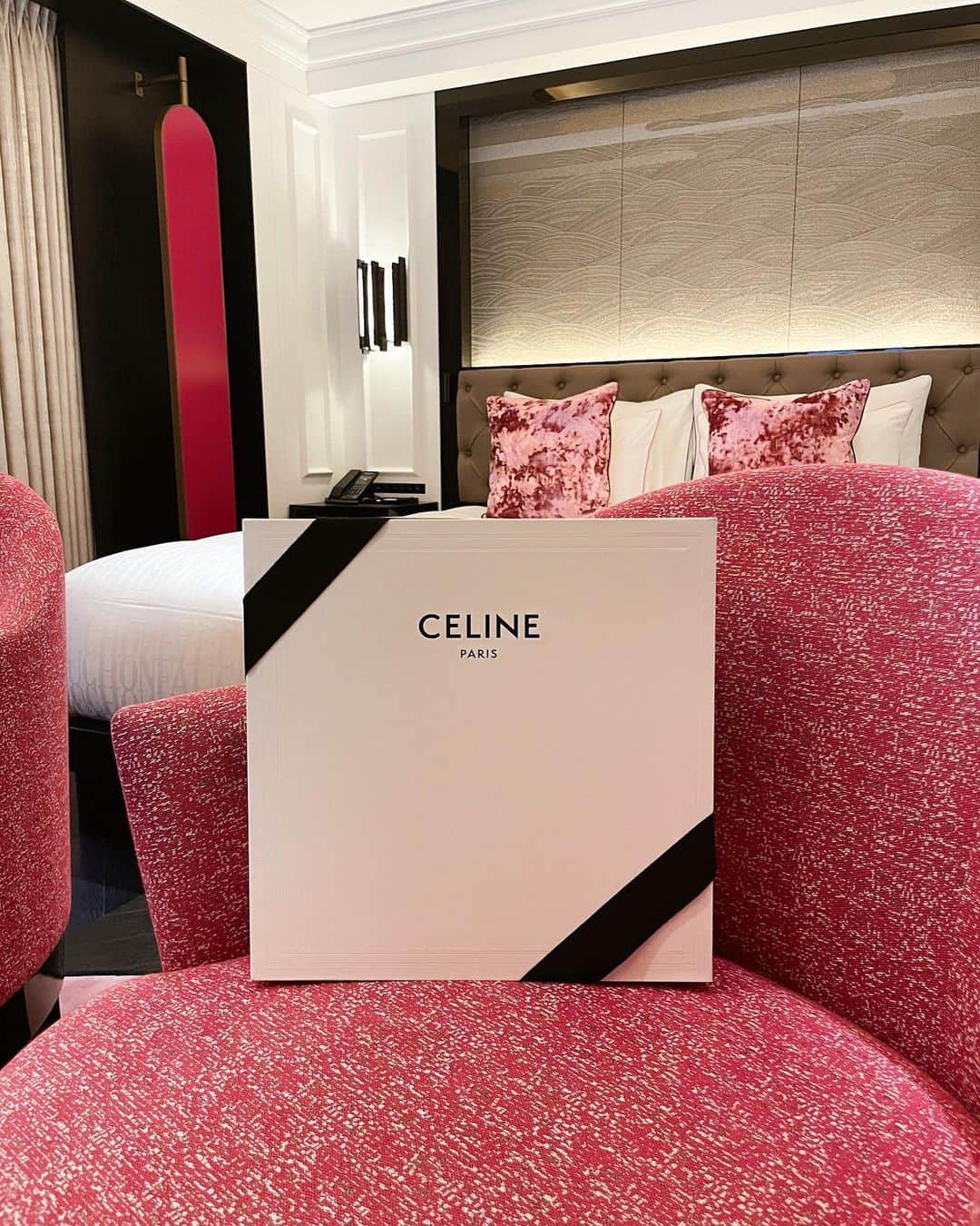 吉岡結紀のインスタグラム：「.   𝐂𝐄𝐋𝐈𝐍𝐄 🖤 　 #celine #bag #archive」