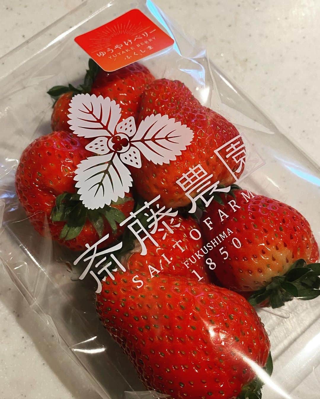 高島彩さんのインスタグラム写真 - (高島彩Instagram)「. 春を感じる美味しいいちご  福島から届きました  幸せな甘い時間🍓  @h.m.s.mika  ありがとうございます」2月12日 17時14分 - aya.takashima_official_2021