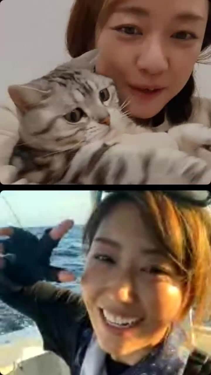 彼方茜香のインスタグラム：「せりさや♥ インスタゲリラライブ WiFi有りとギガビンボーで 急遽お届けしました(笑) @saya.aoi」
