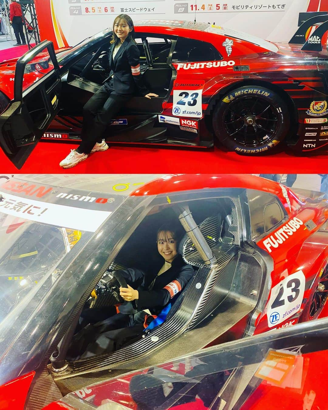 若林有子さんのインスタグラム写真 - (若林有子Instagram)「サンジャポで大阪オートメッセの取材へ🚗  レーシングカーから自衛隊車両まで！ 思わずテンションが上がってしまうようなかっこいい車ばかりでした〜！！  写真上手な宮内Jが色々と撮影してくれたので、たくさん載せちゃいます😎  #弾丸大阪出張🐙 #レーサー気分を味わえました #普段はペーパードライバーです🔰  #大阪オートメッセ #oam #自衛隊車両 #レーシングカー #スーパーGT #サンジャポ #若林有子」2月12日 21時38分 - wakabayashiyuko_